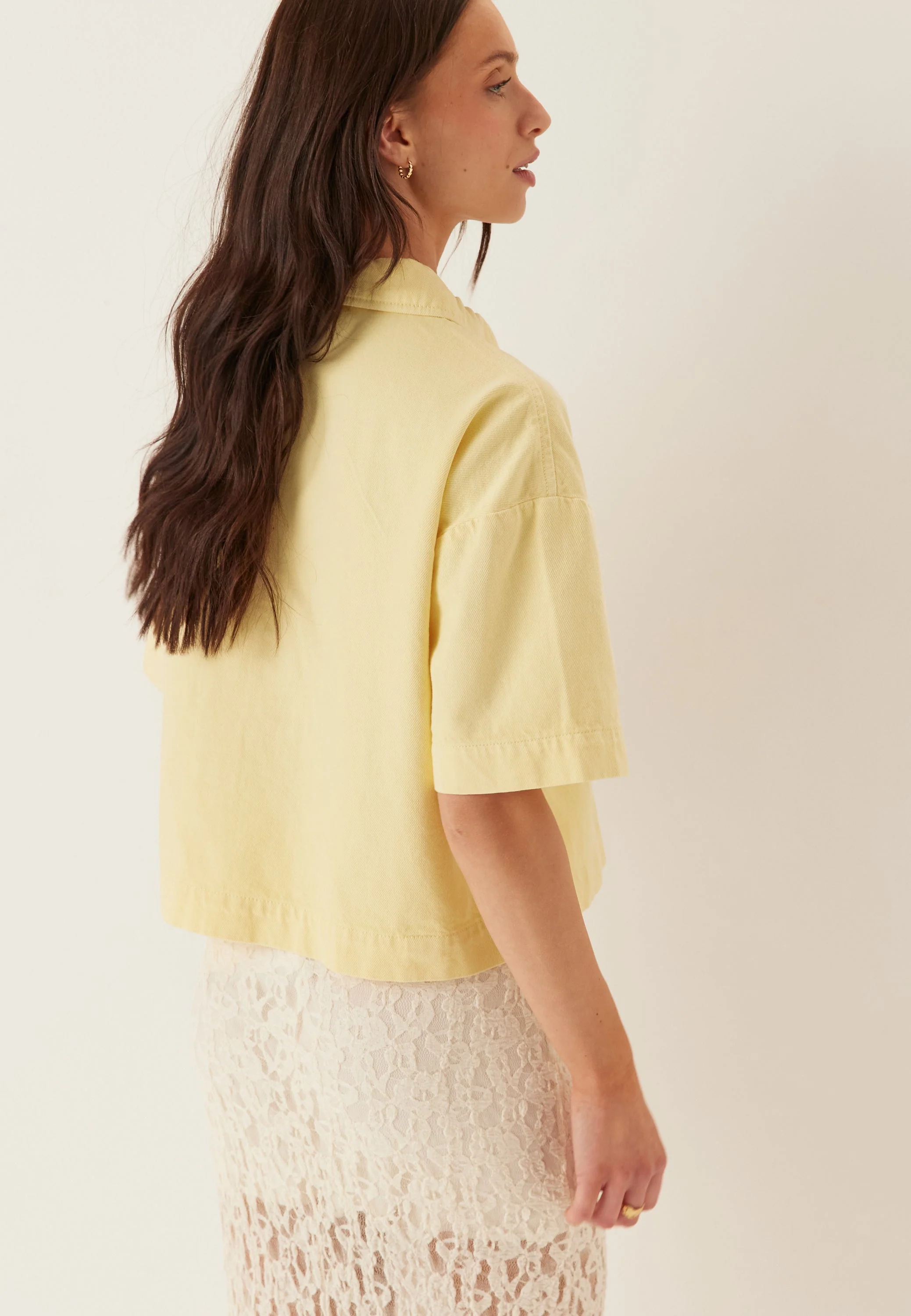 Pcsky Ss A-shape Denim Top - Image 2