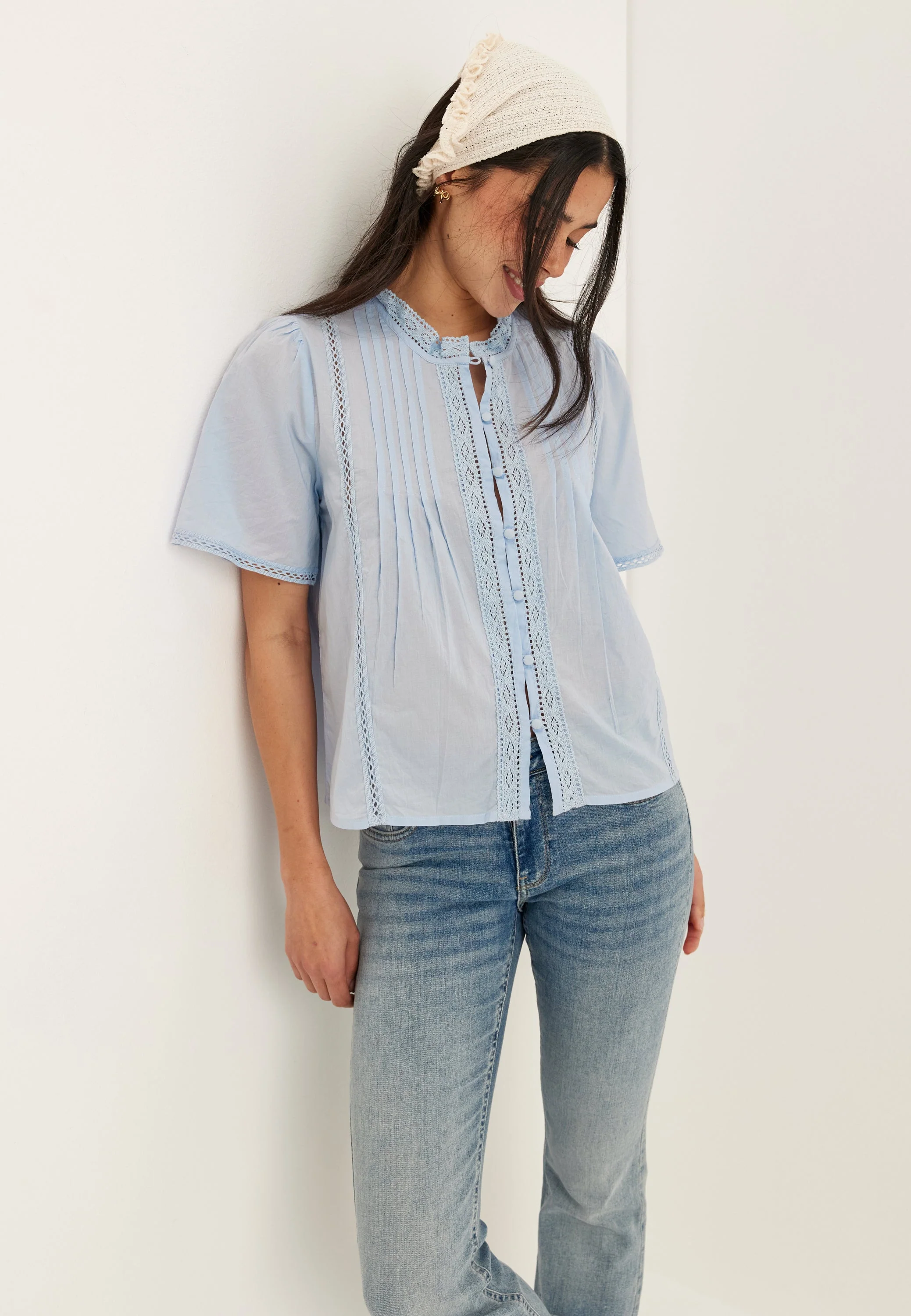 Pleated Detail Blouse - Image 2