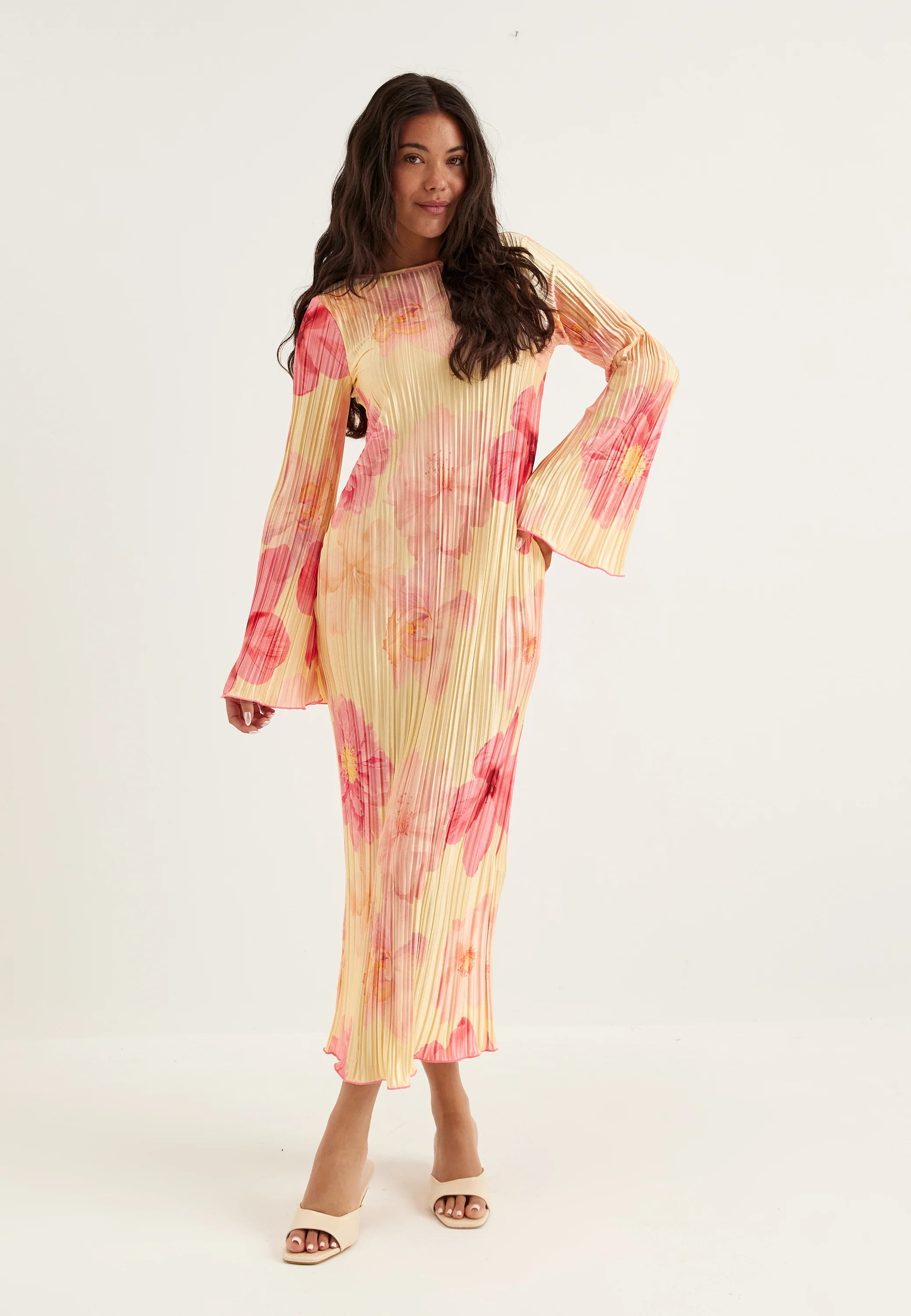 Pleated Frill Dress - Image 3