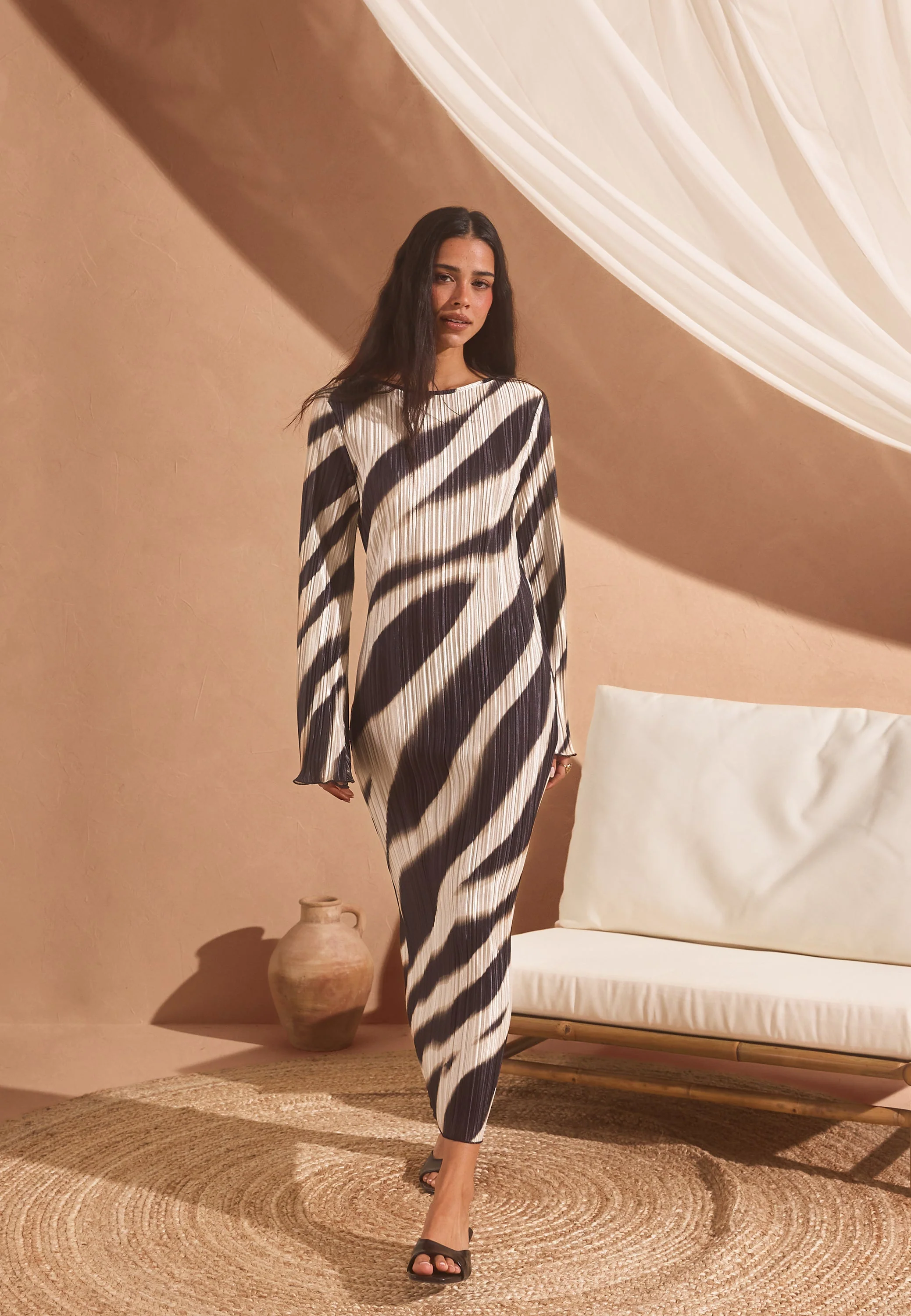 Pleated Frill Dress - Image 6