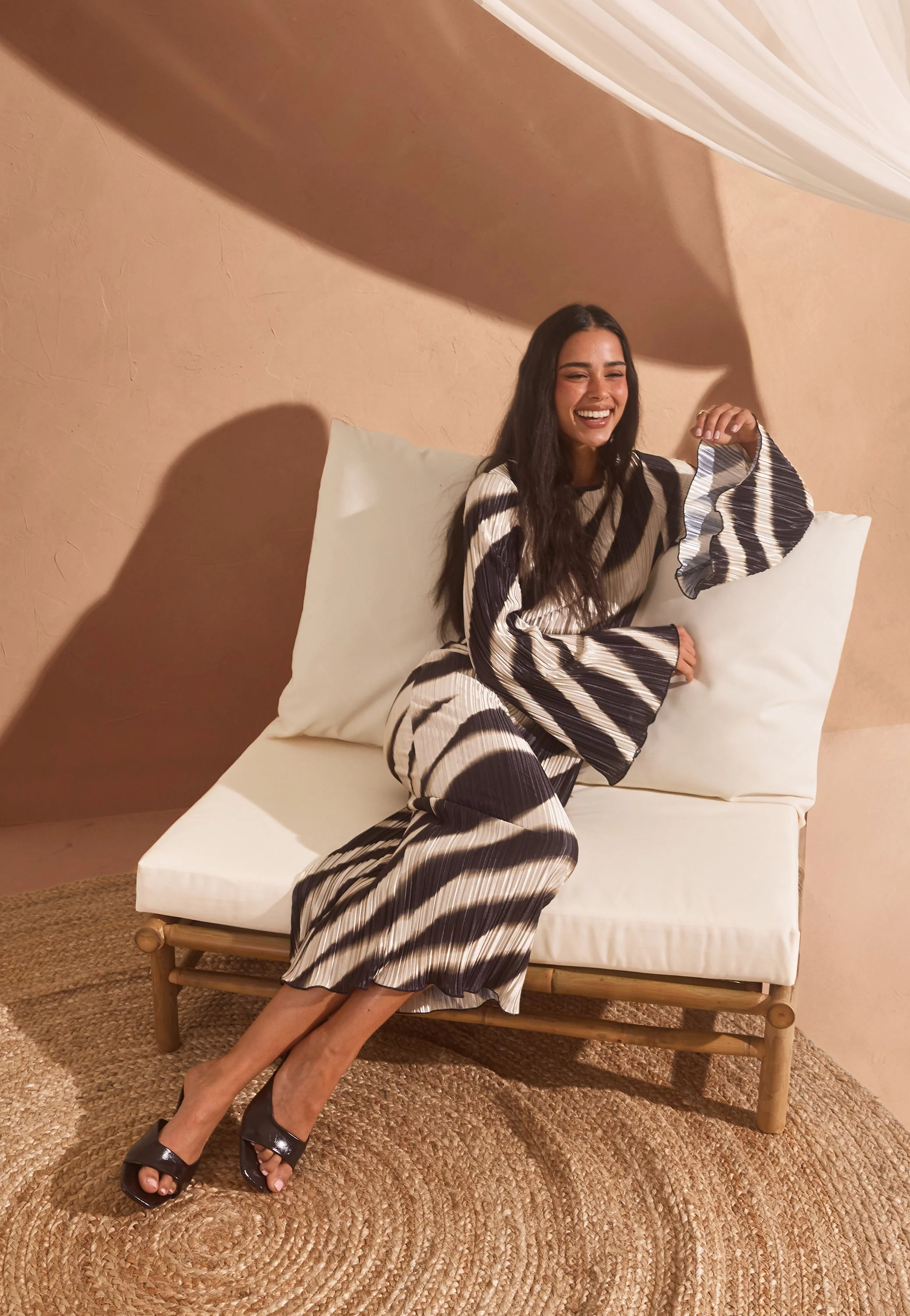 Pleated Frill Dress - Image 8