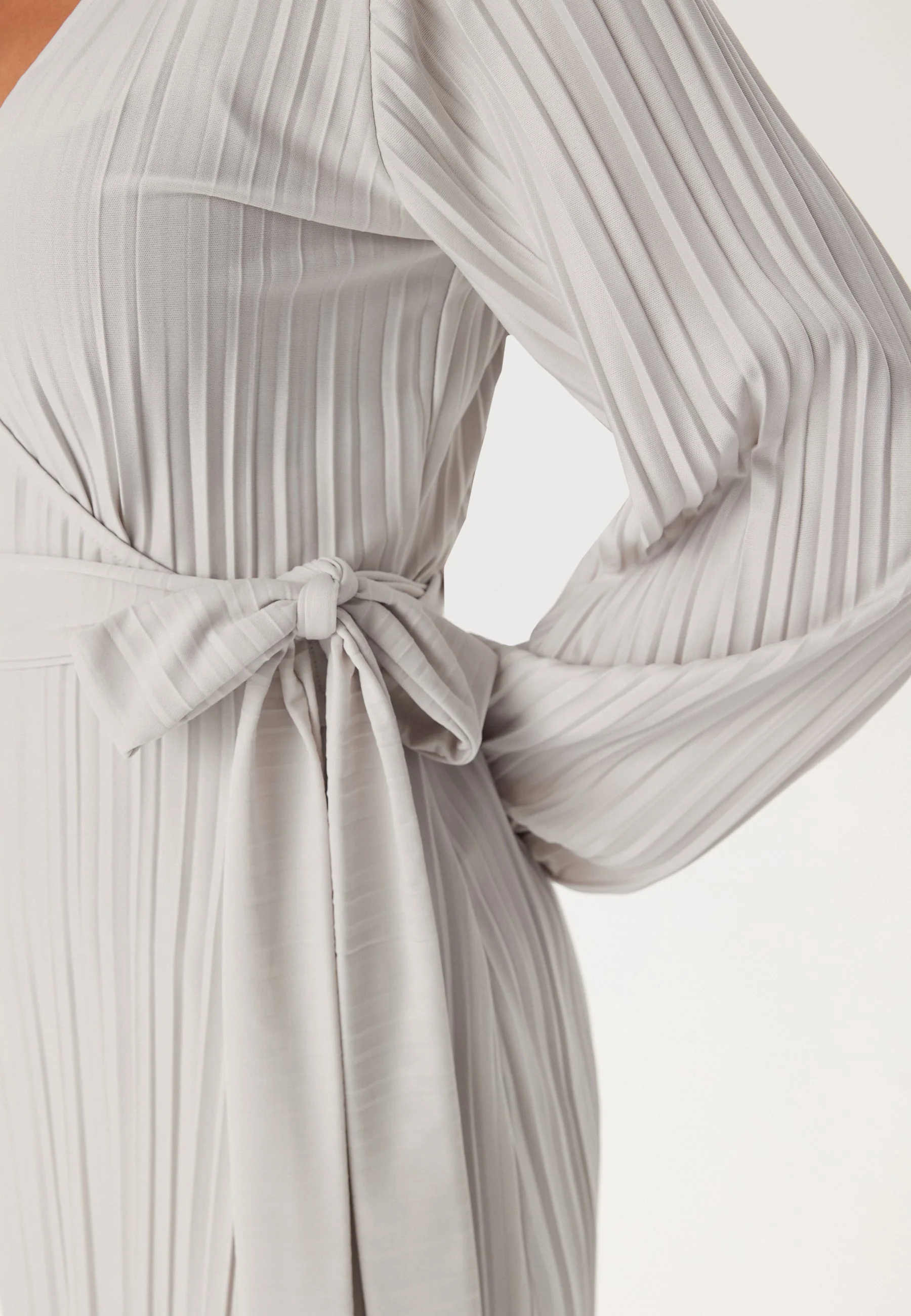 Pleated Wrap Dress - Image 4