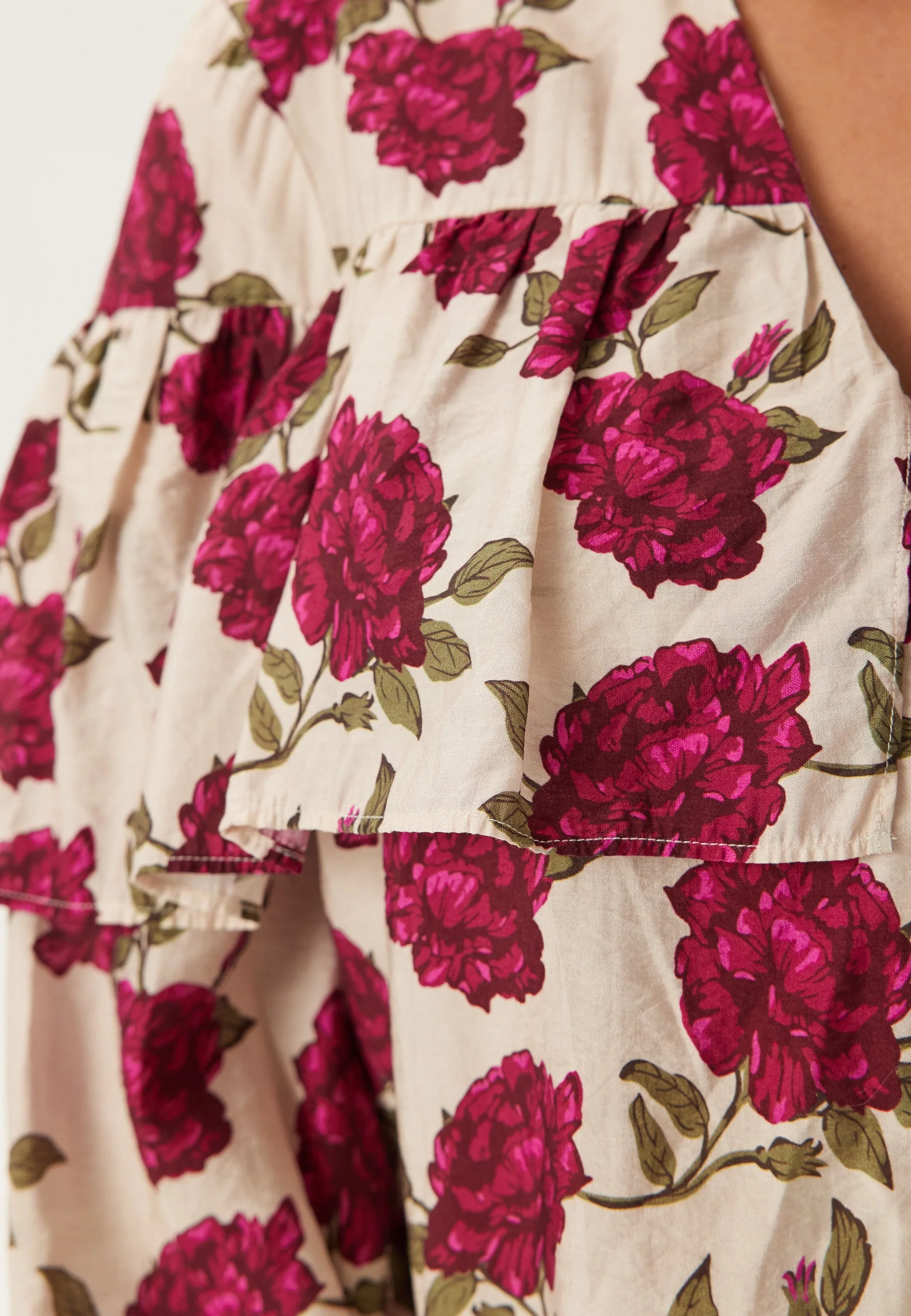 Printed Frill Blouse - Image 4