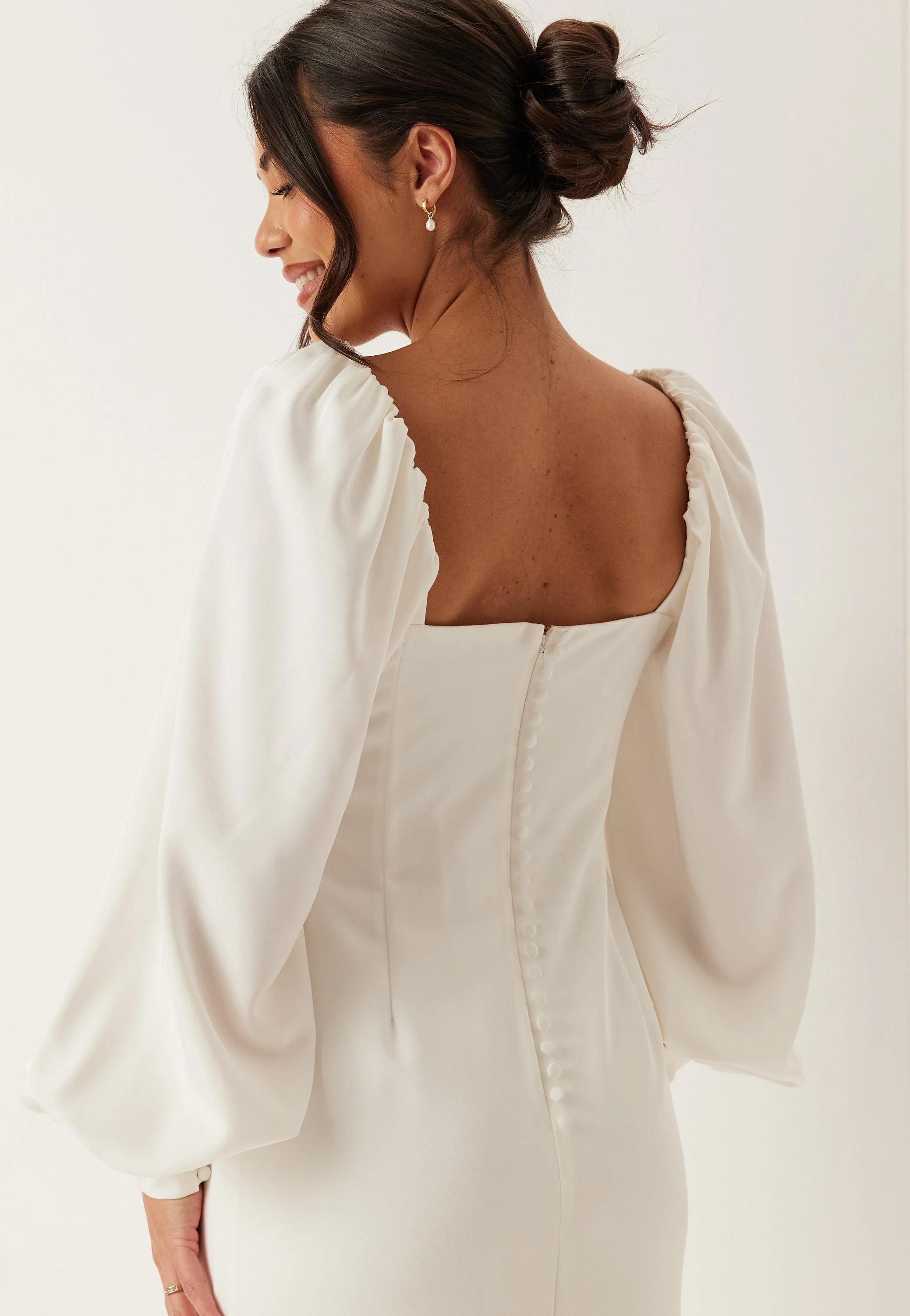 Puff Sleeve Wedding Gown - Image 5