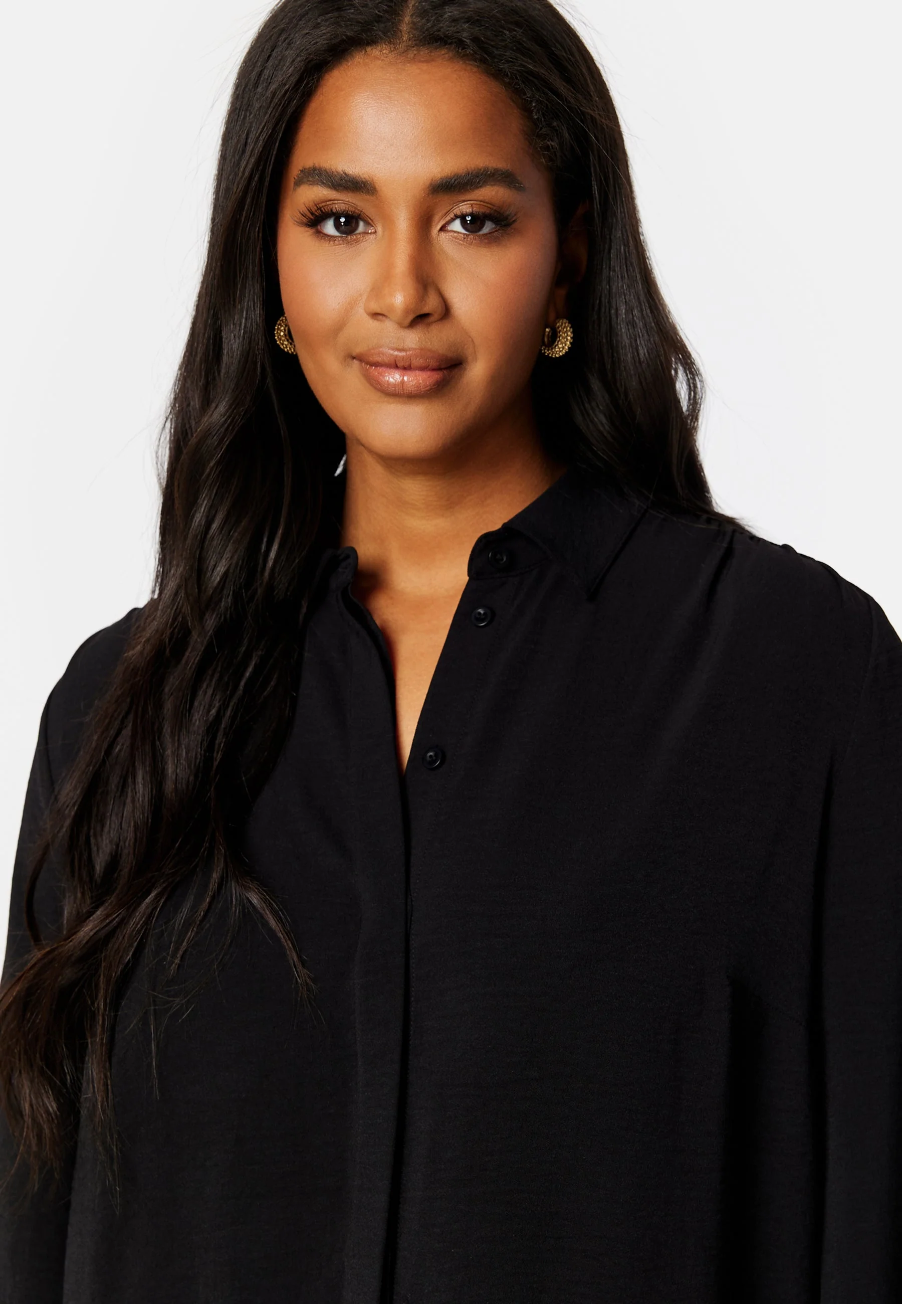 Relaxed L/S Shirt Dress - Image 8