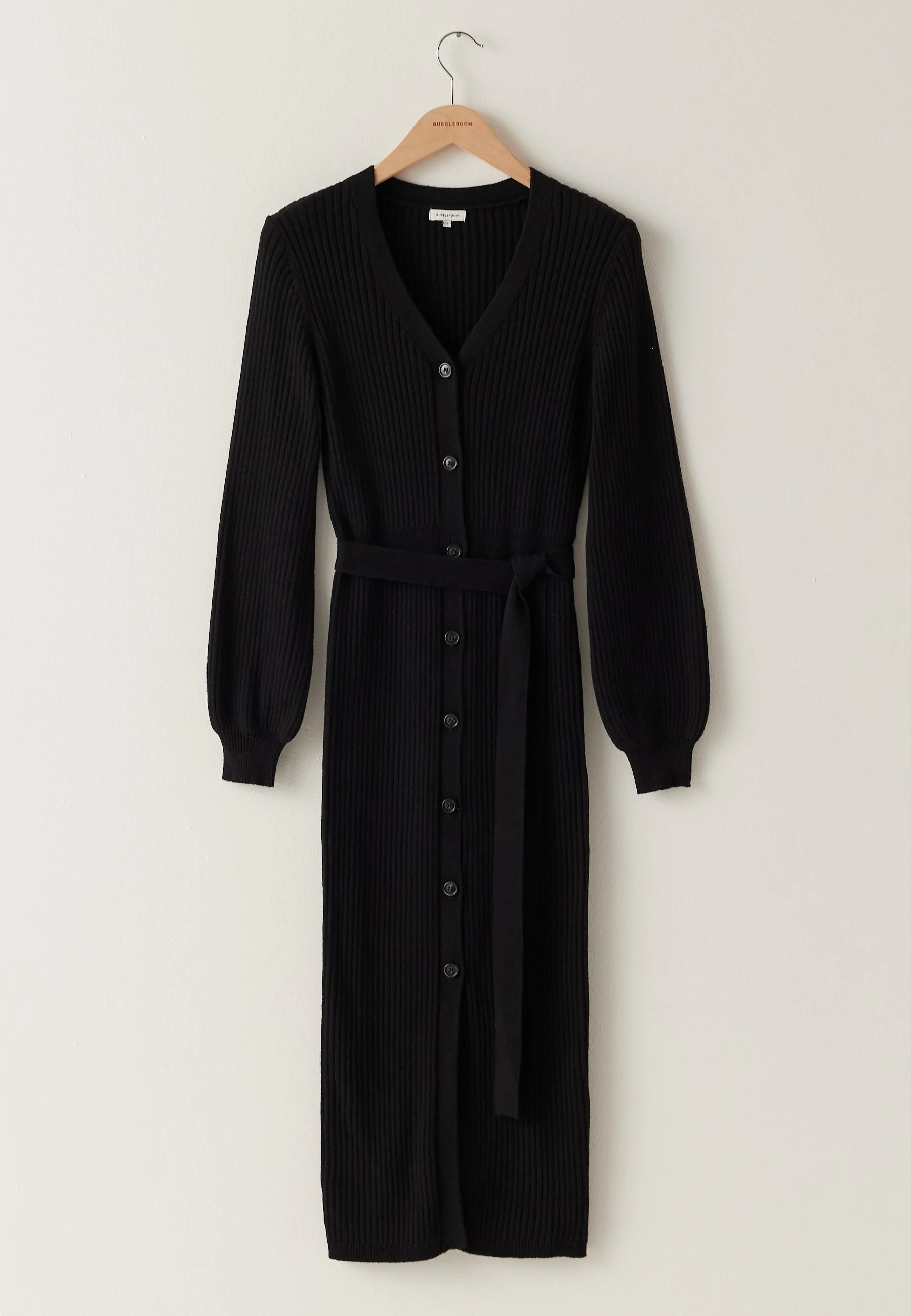 Rib Knitted Cardigan Dress - Image 5