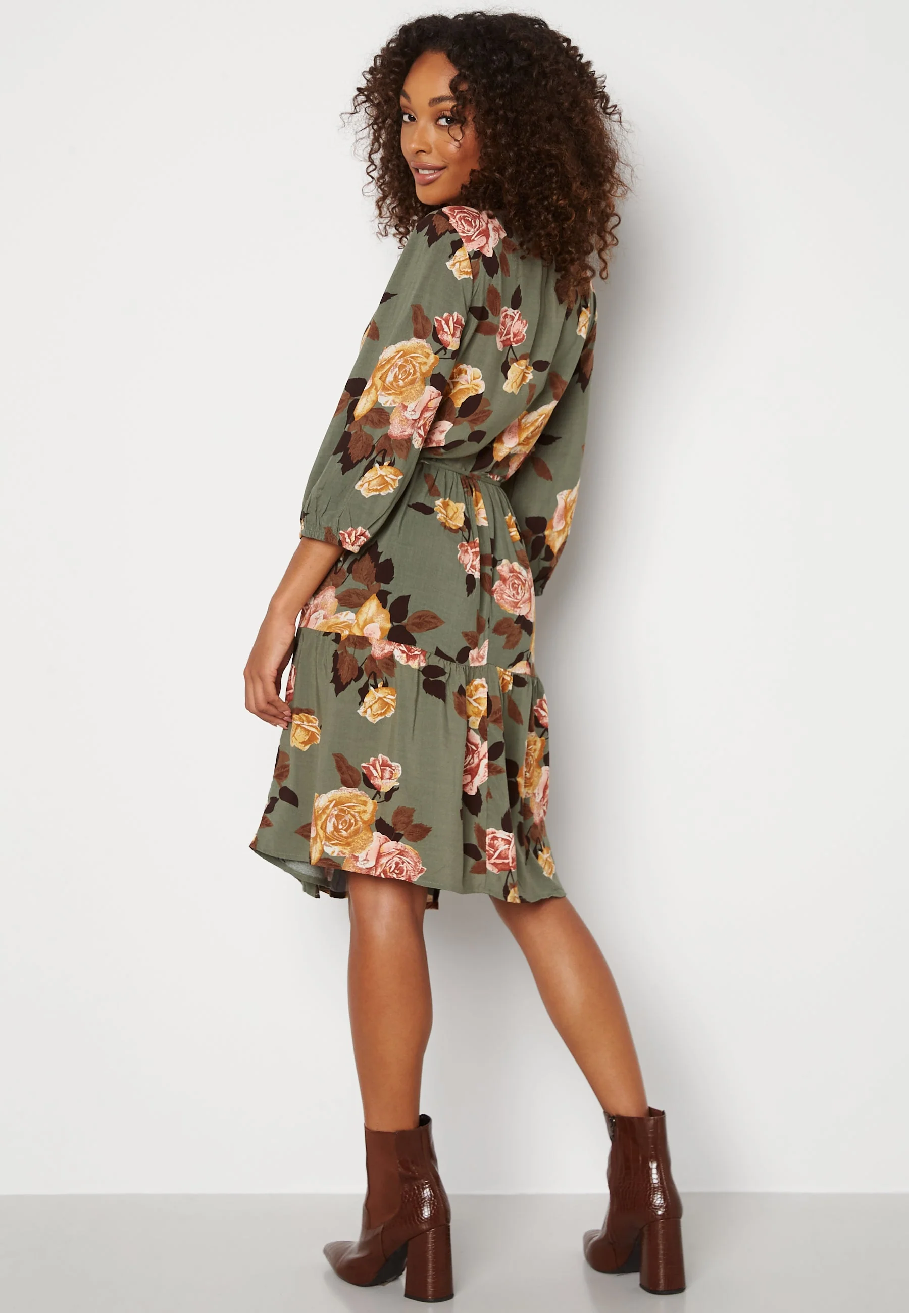 Rose 3/4 Wrap Dress - Image 3