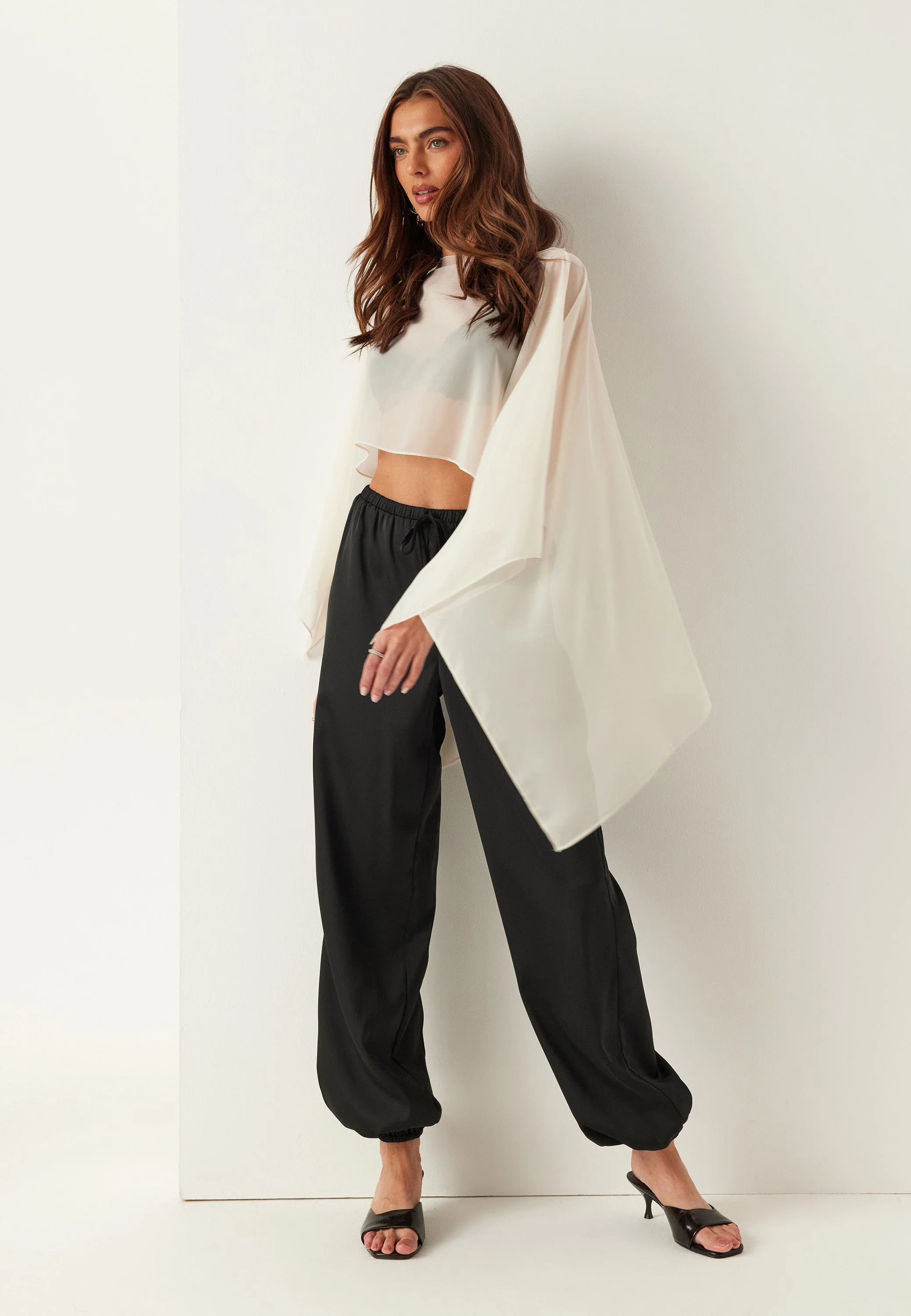 Satin Balloon Trousers - Image 5