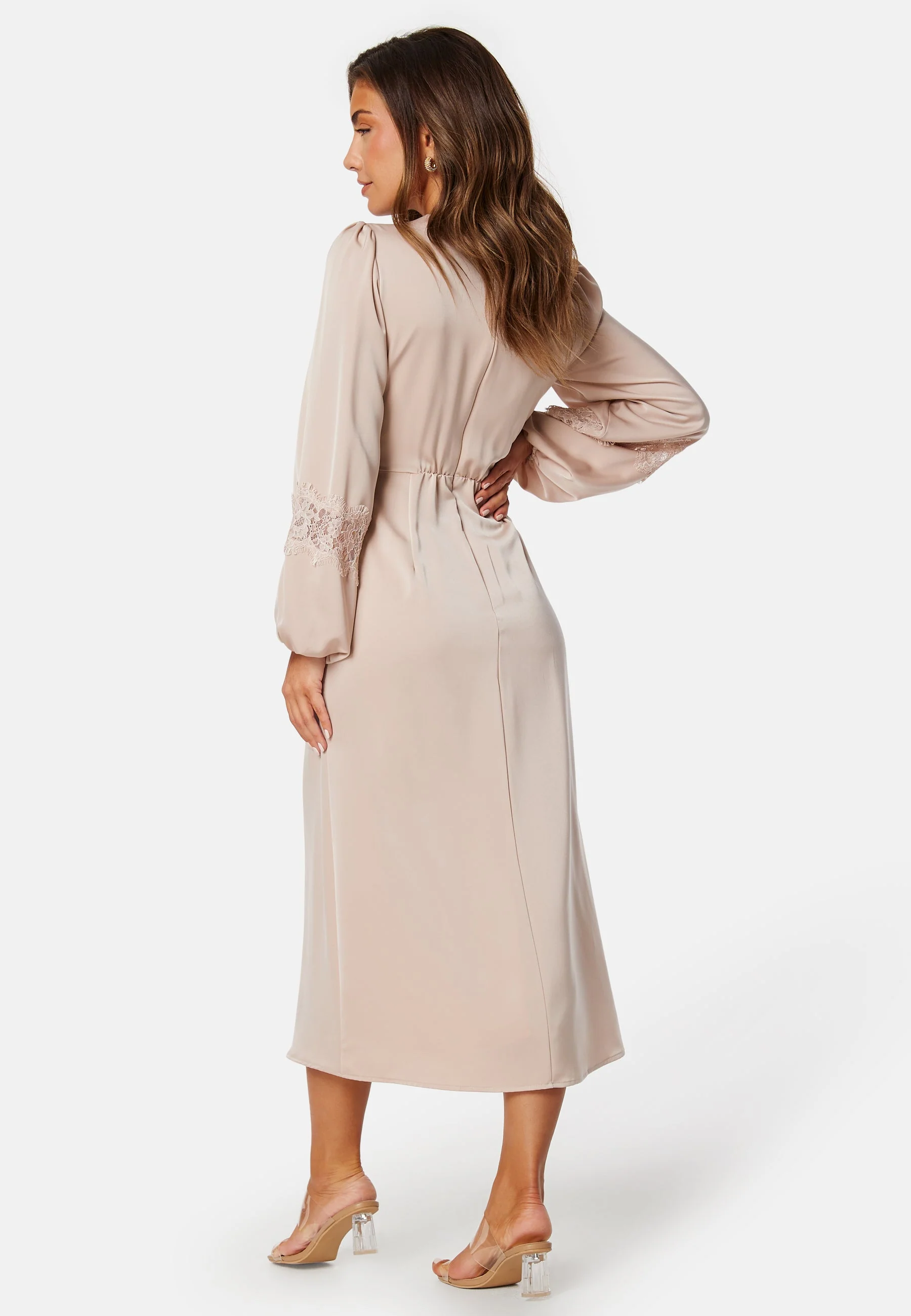 Satin Midi Dress - Image 2