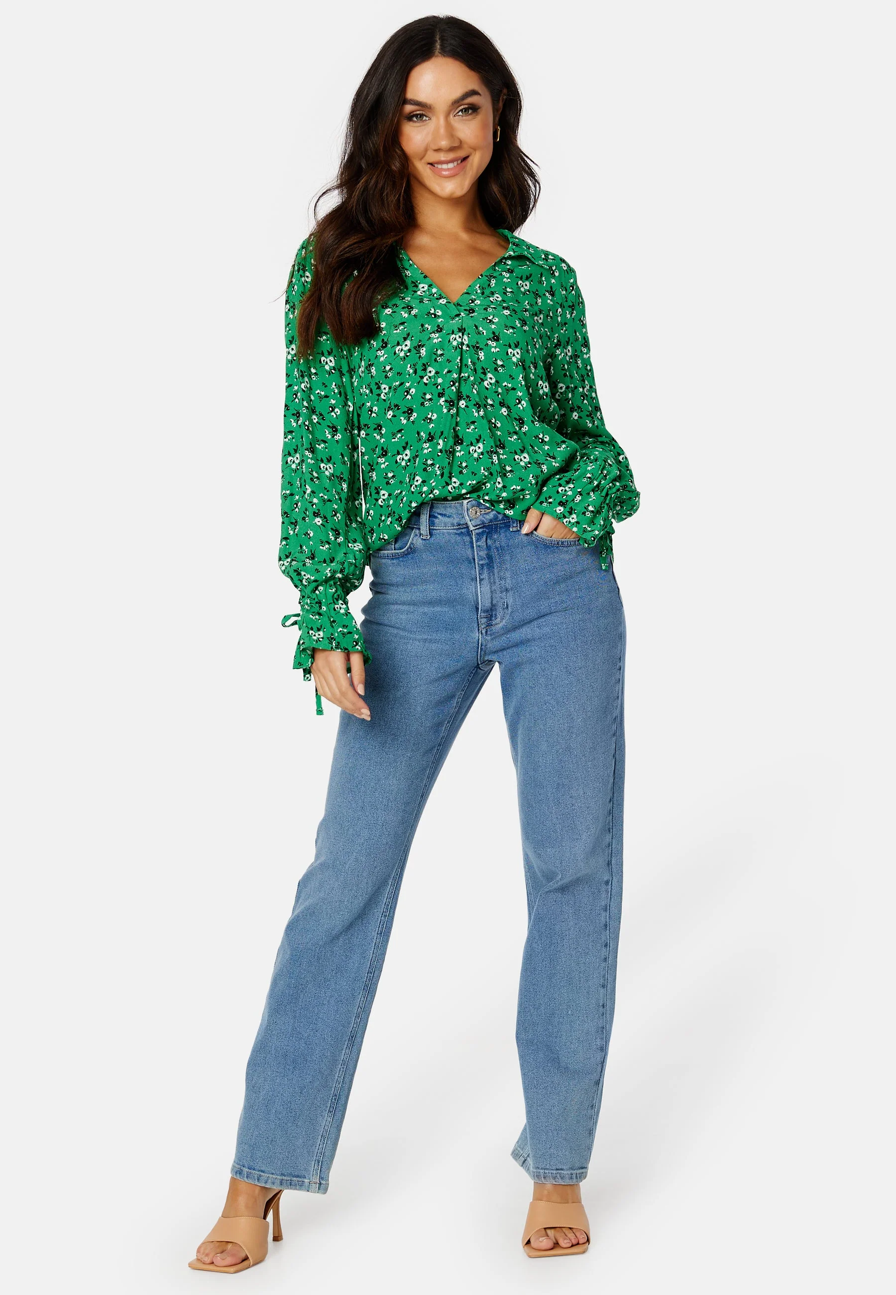 Serena L/S V-Neck Top - Image 2