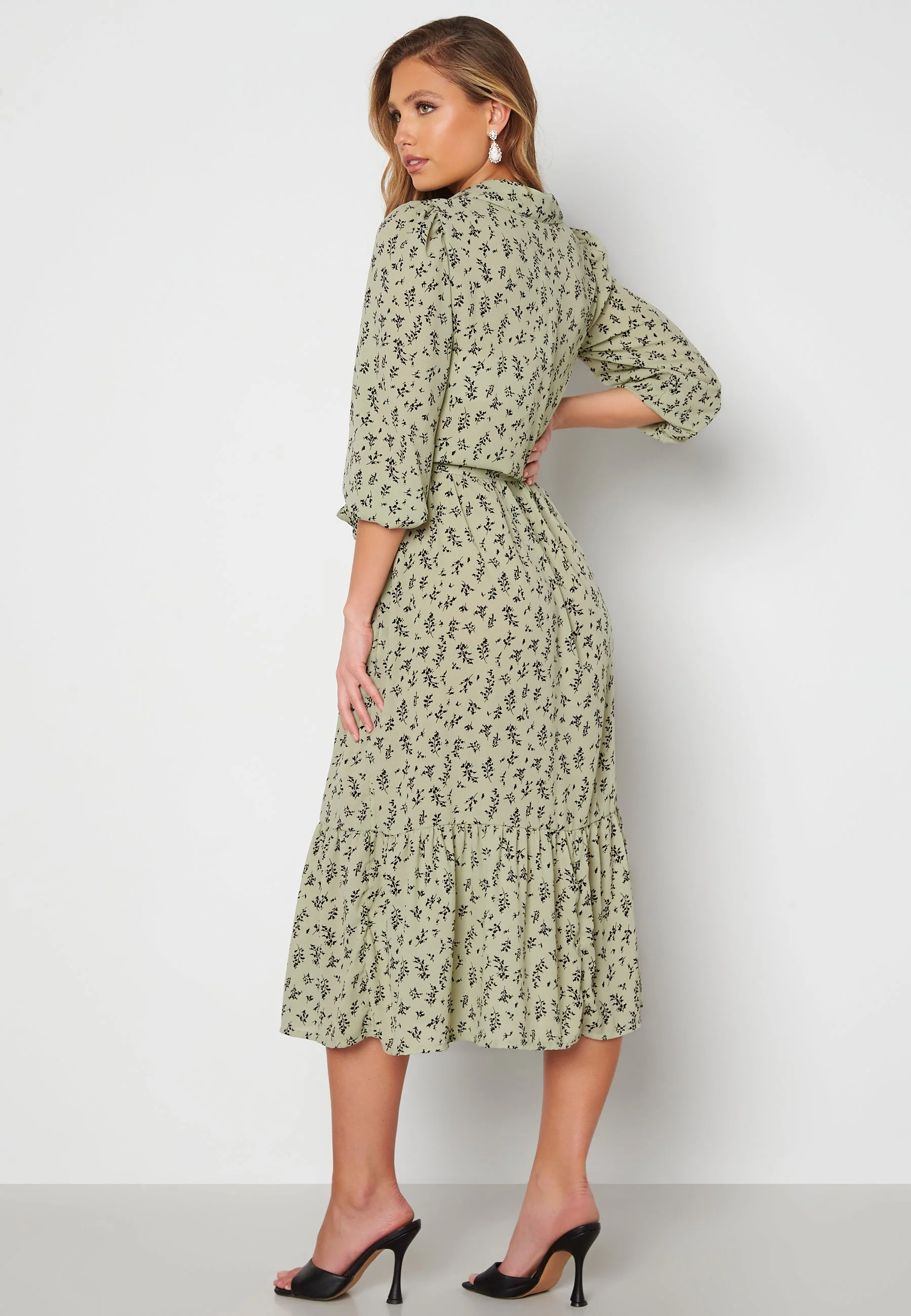 Serene puff sleeve dress - Image 2