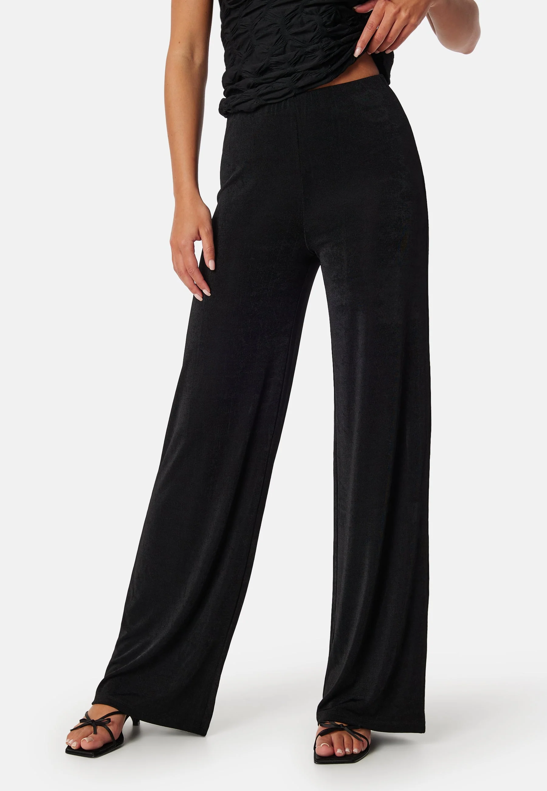 Shiny Wide Trousers
