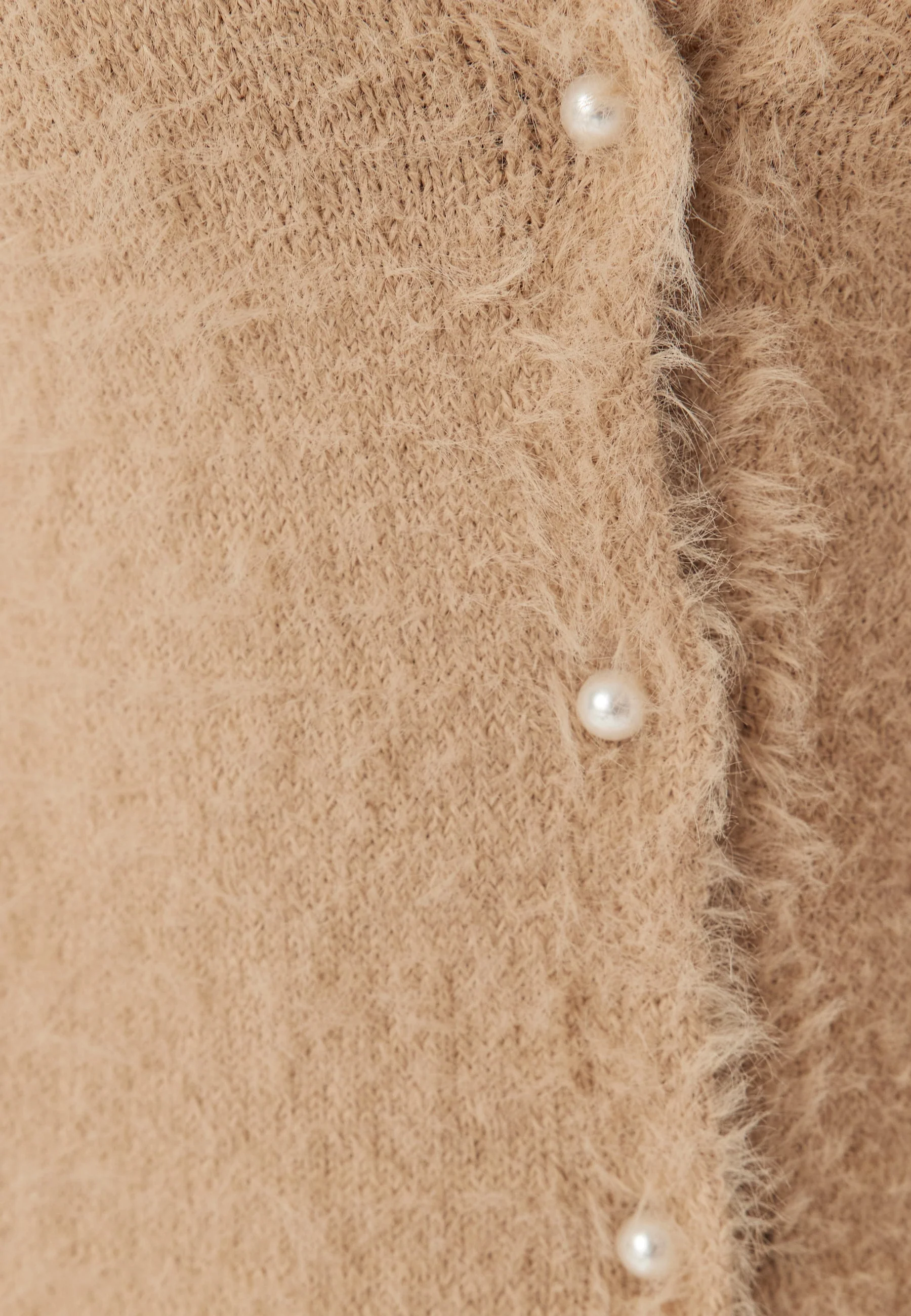 Short Sleeve Fluffy Knitted Cardigan - Image 5