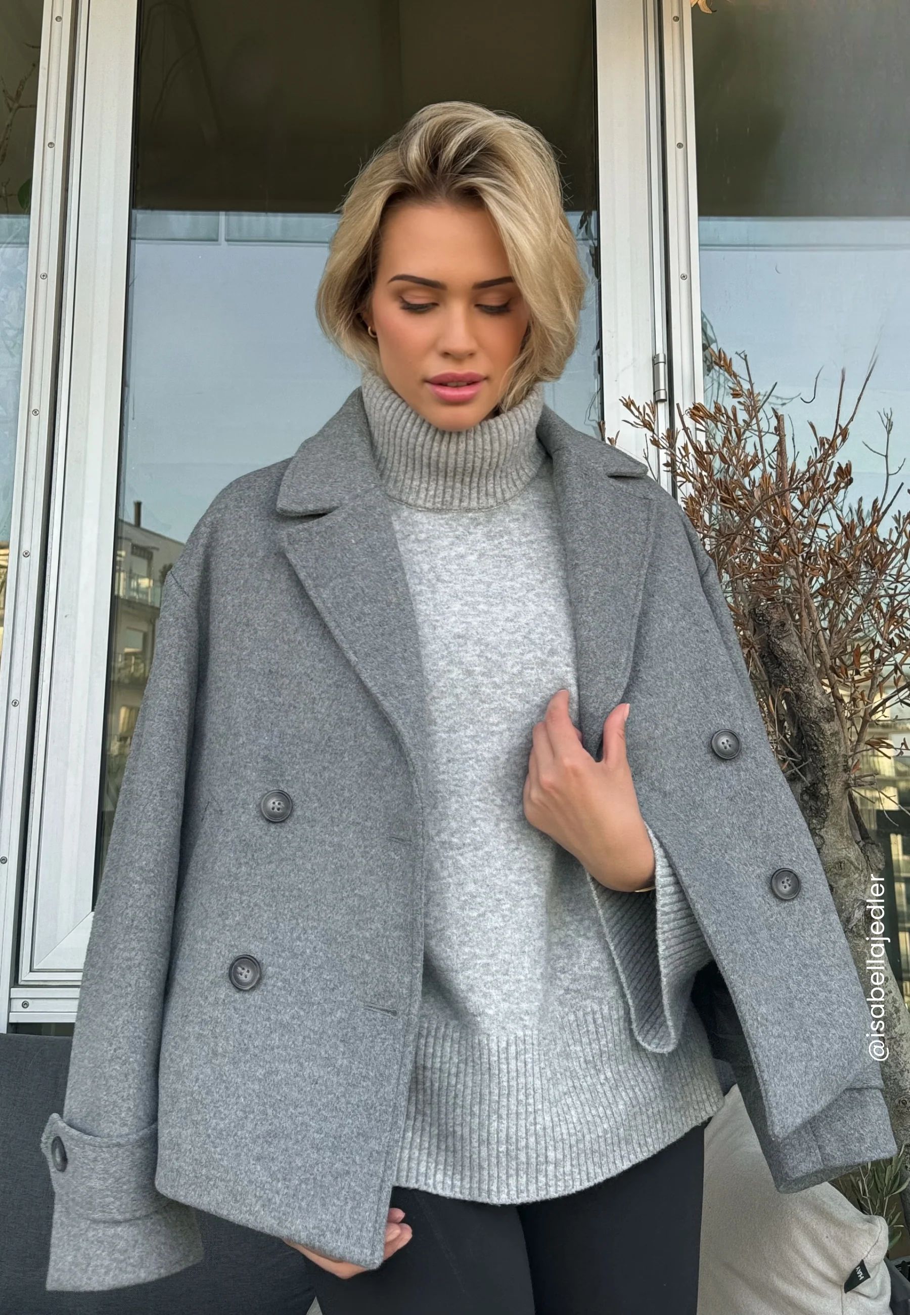 Short Wool Blend Jacket