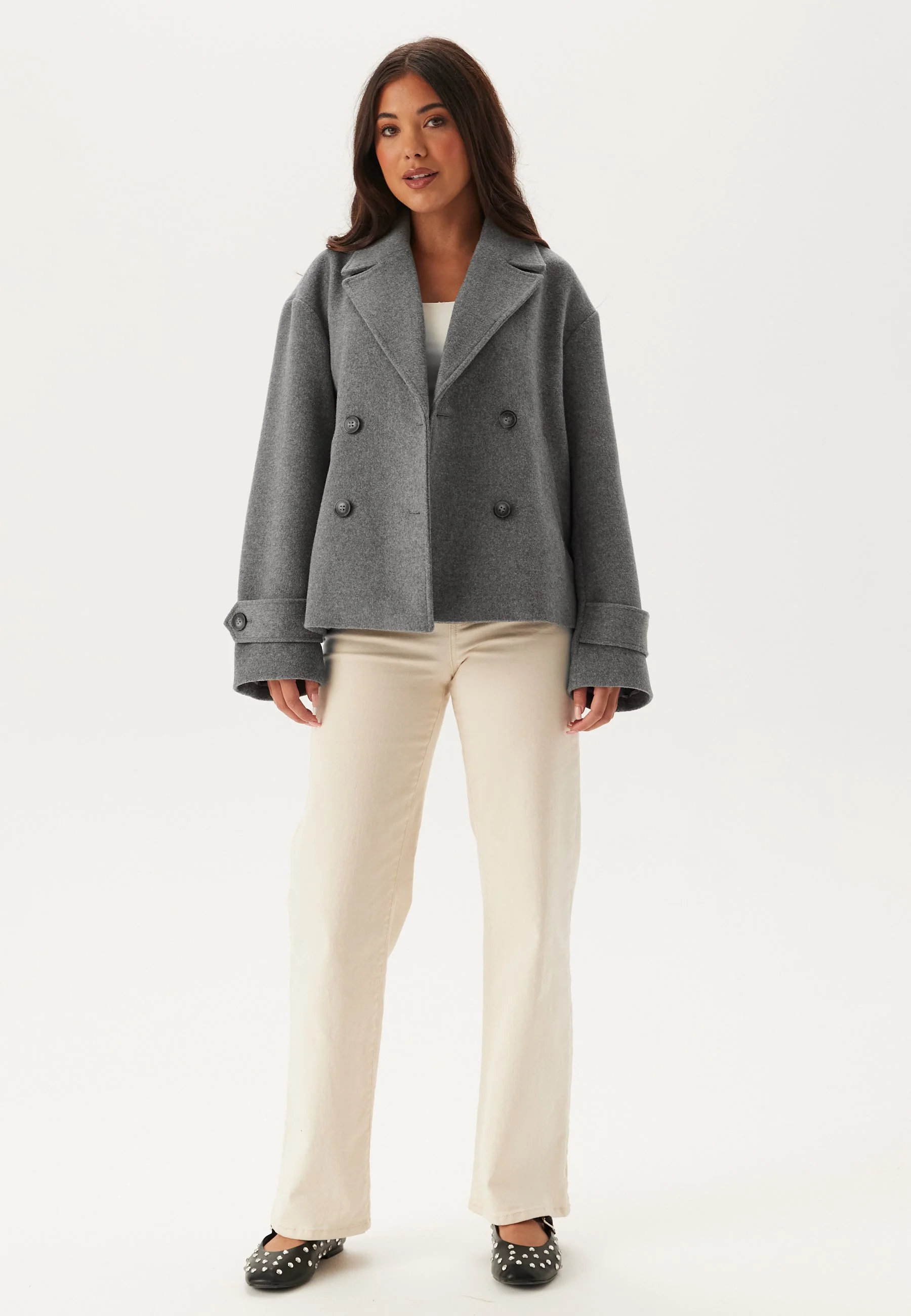 Short Wool Blend Jacket - Image 4