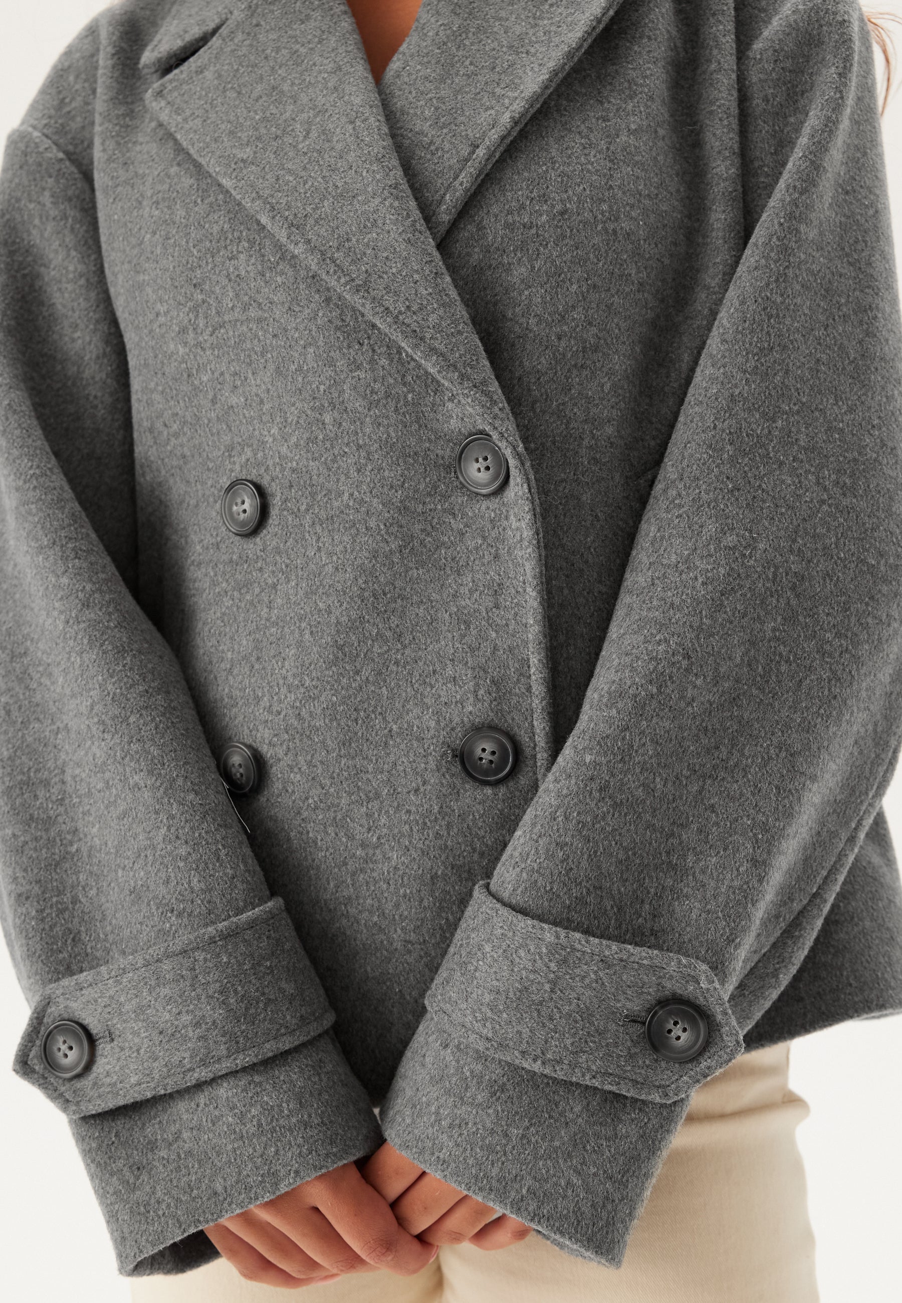 Short Wool Blend Jacket - Image 5