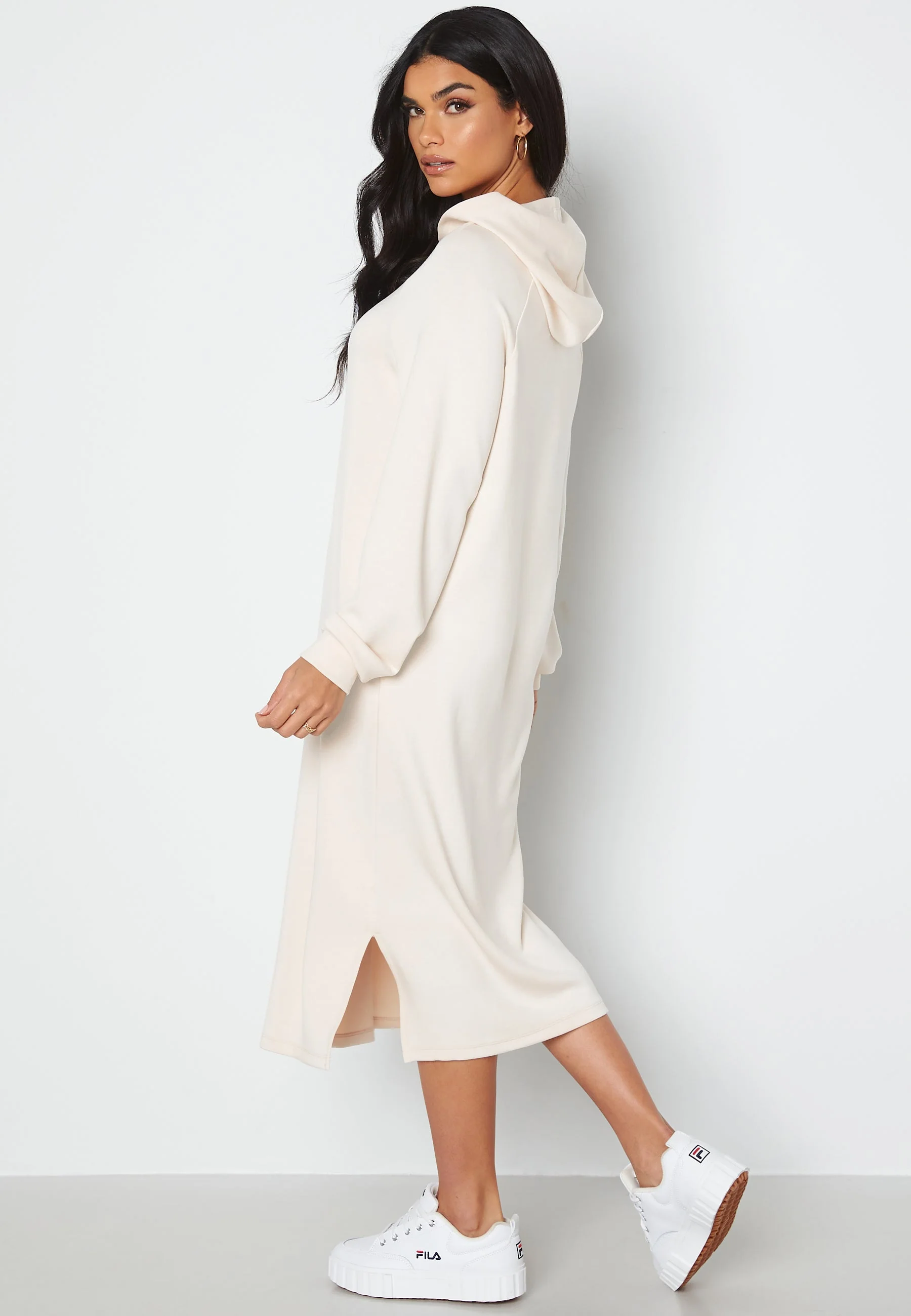 Silky L/S Slit Dress - Image 2