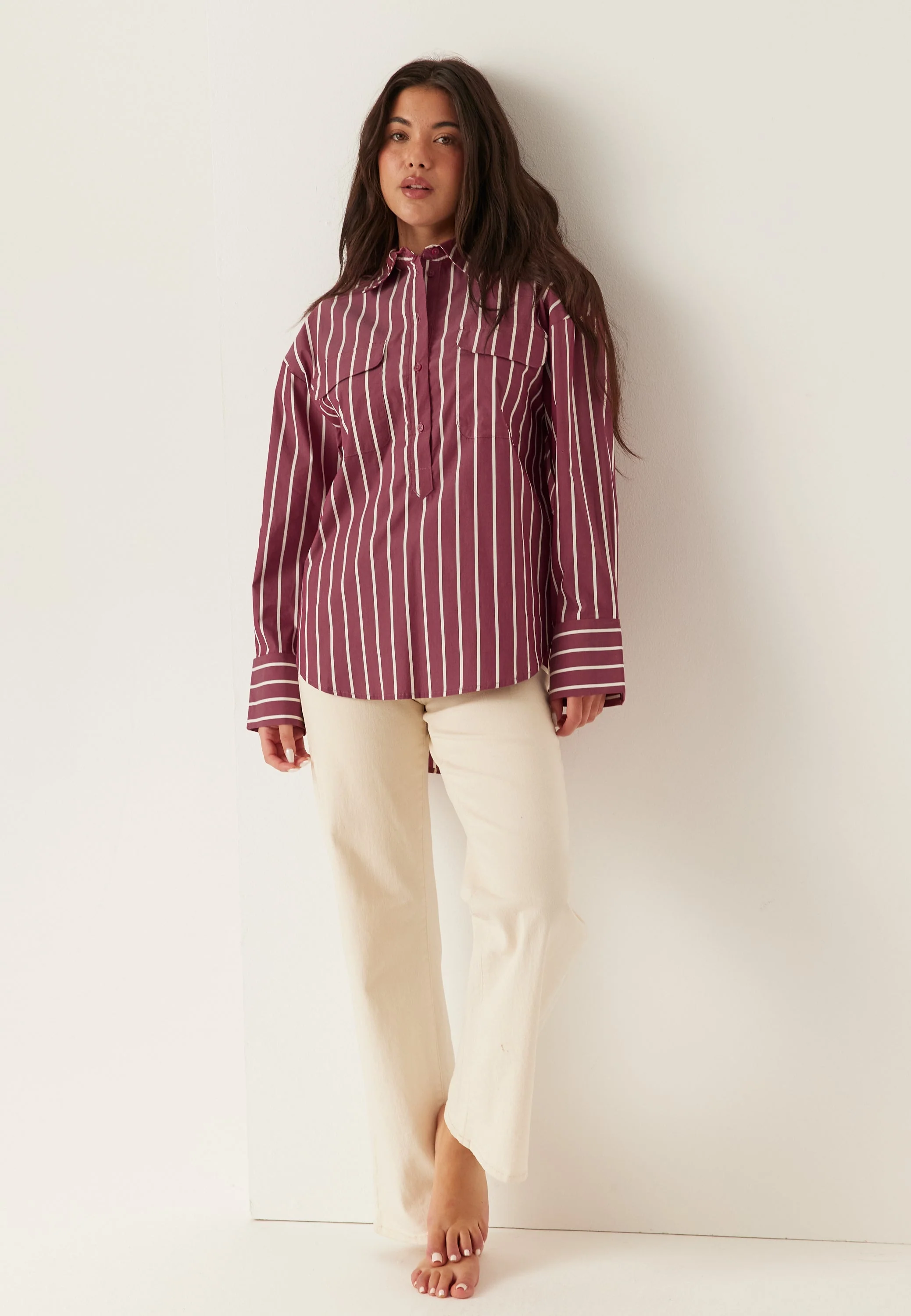 Slfbea Oversize Ls Shirt - Image 4
