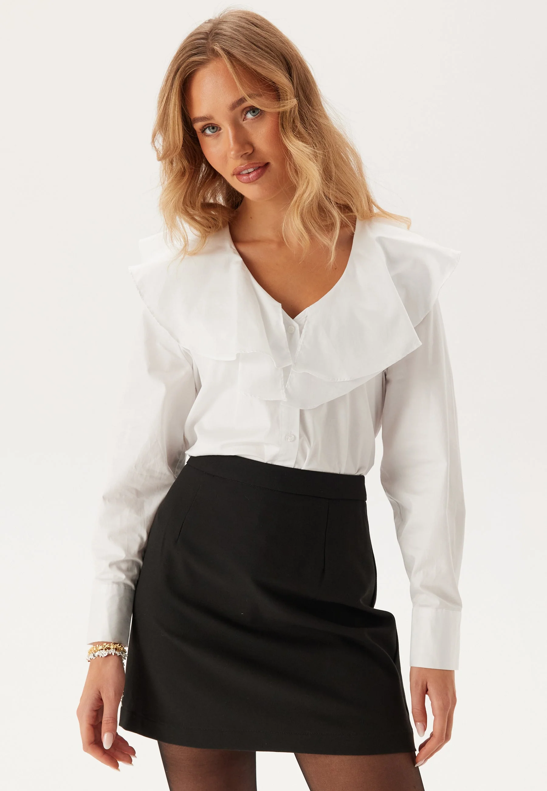 Slfisobel Ls Ruffled Shirt