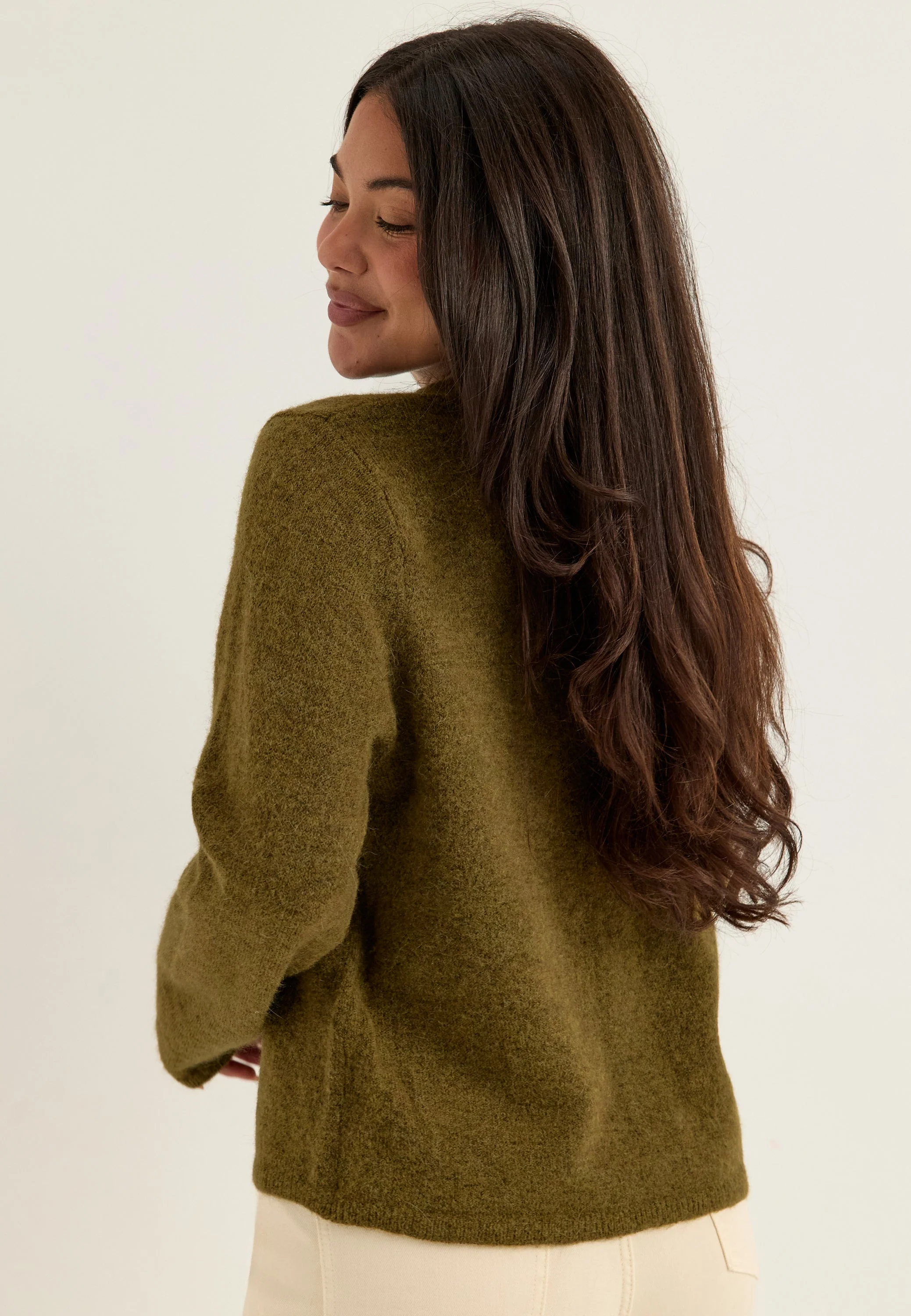 Slflulu New Ls Knit Cardigan - Image 3