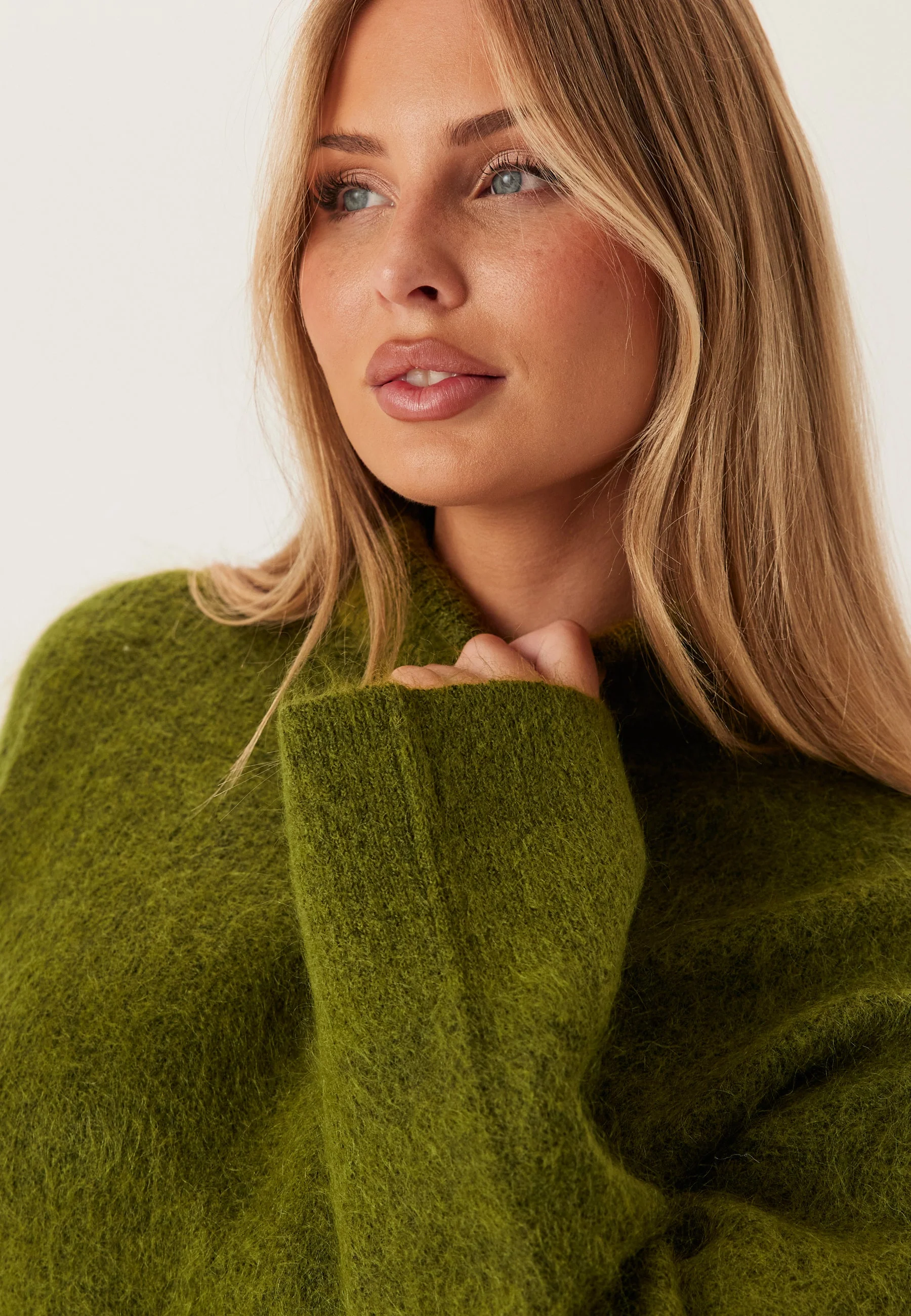 Slfmira Mohair Ls Knit High_x0 - Image 4