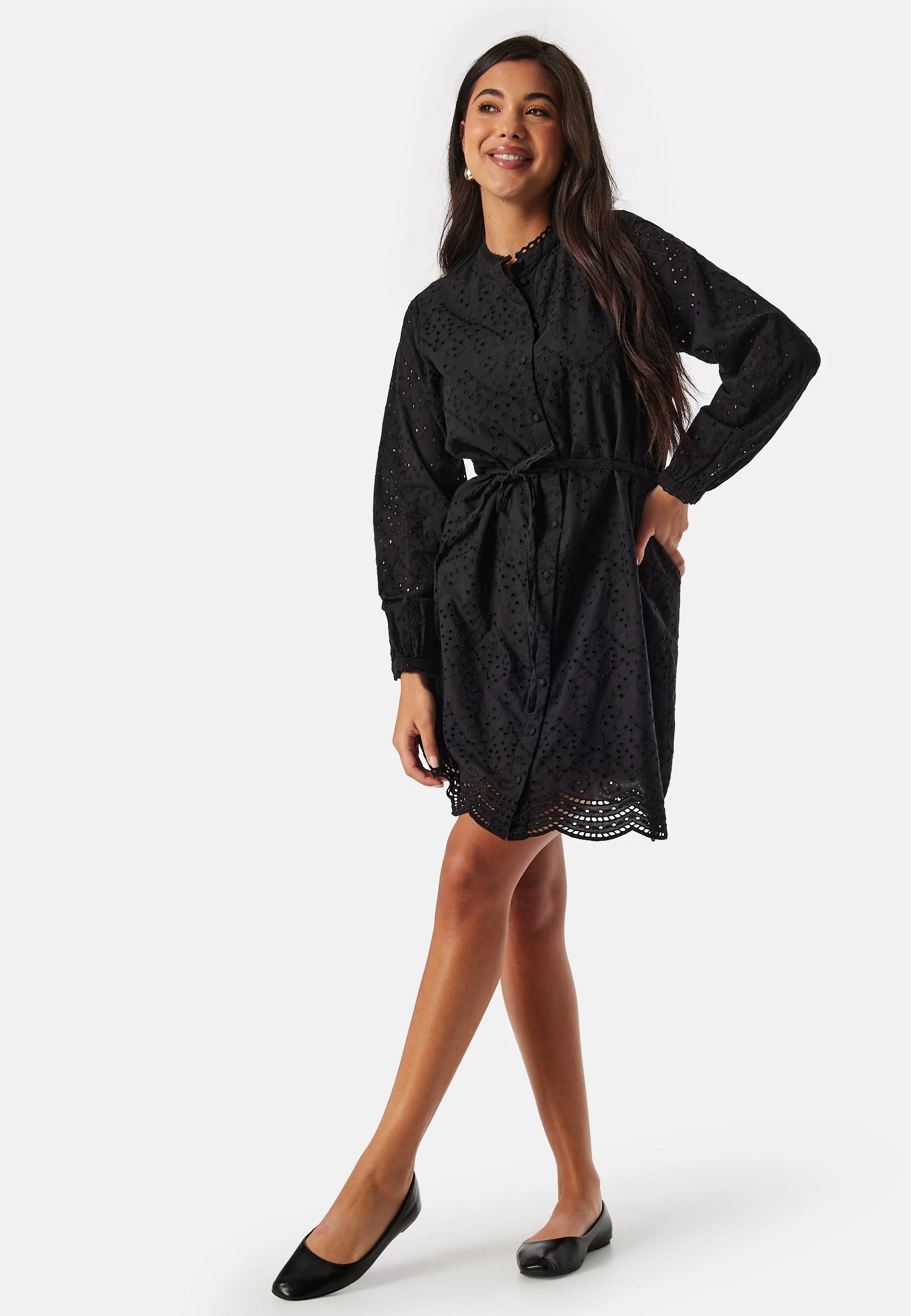 SlfTatiana Short Embr Dress - Image 3
