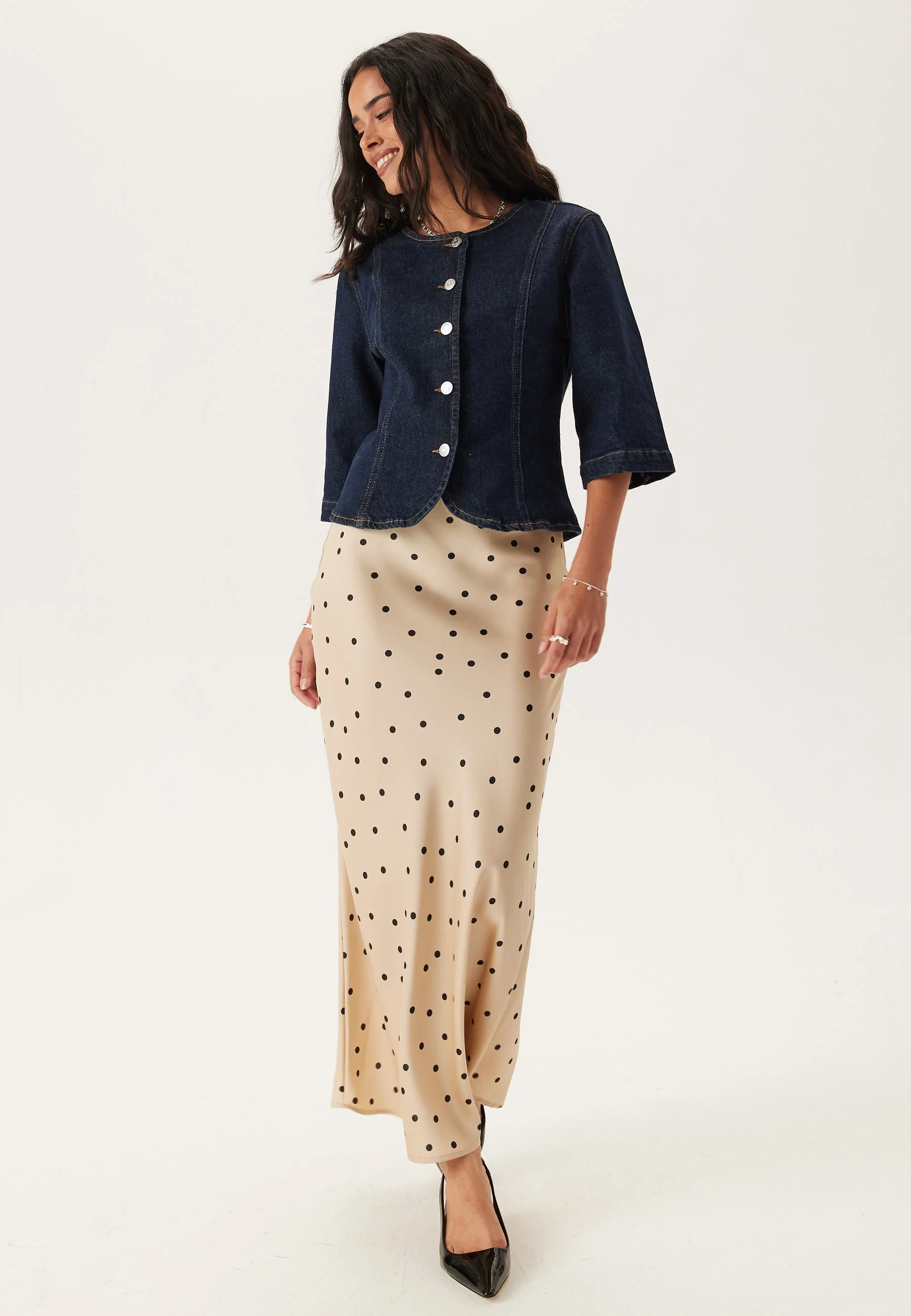 Slfvida-kori 3/4 SHORT DENIM J - Image 7