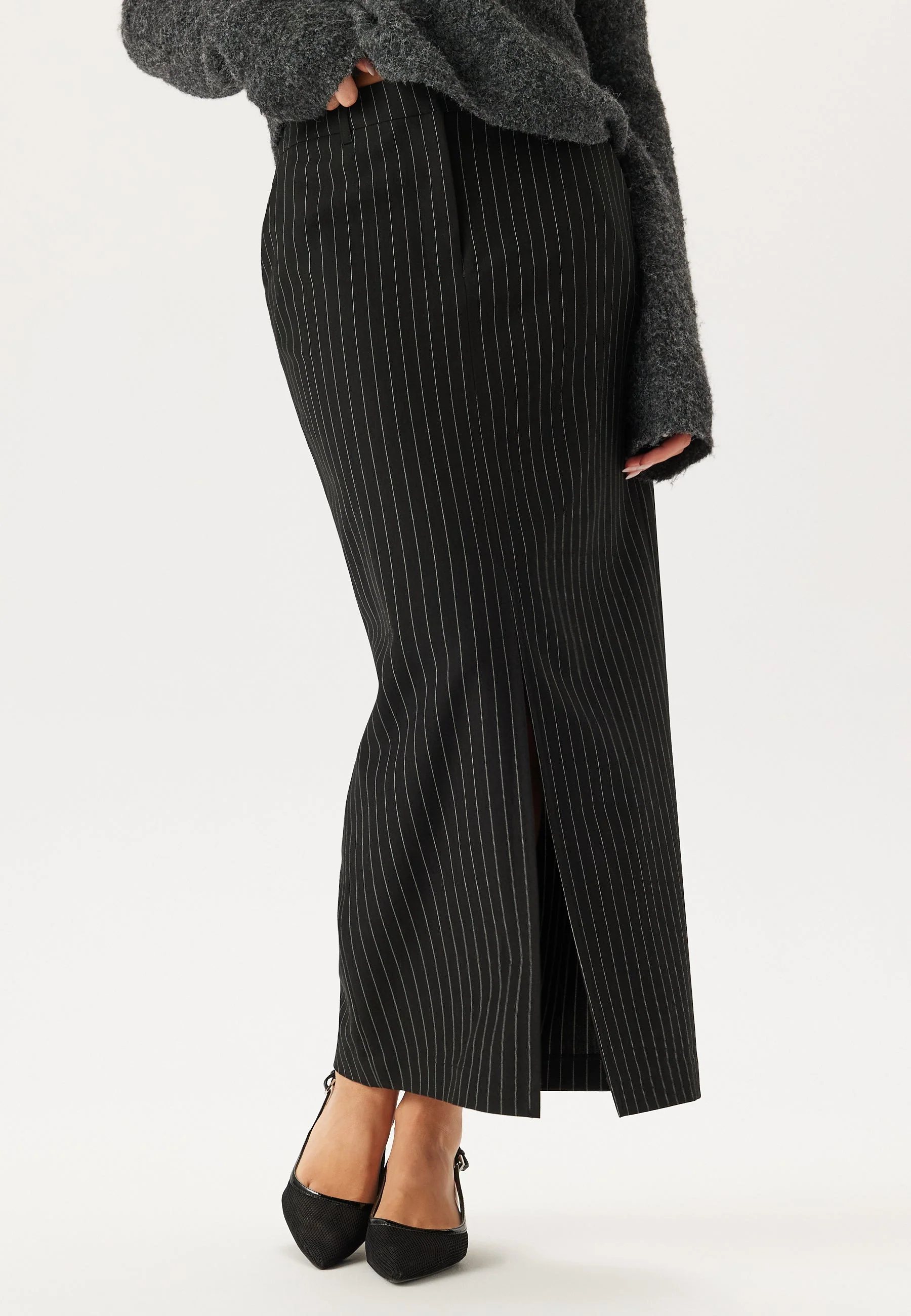Slit Tailored Skirt - Image 2