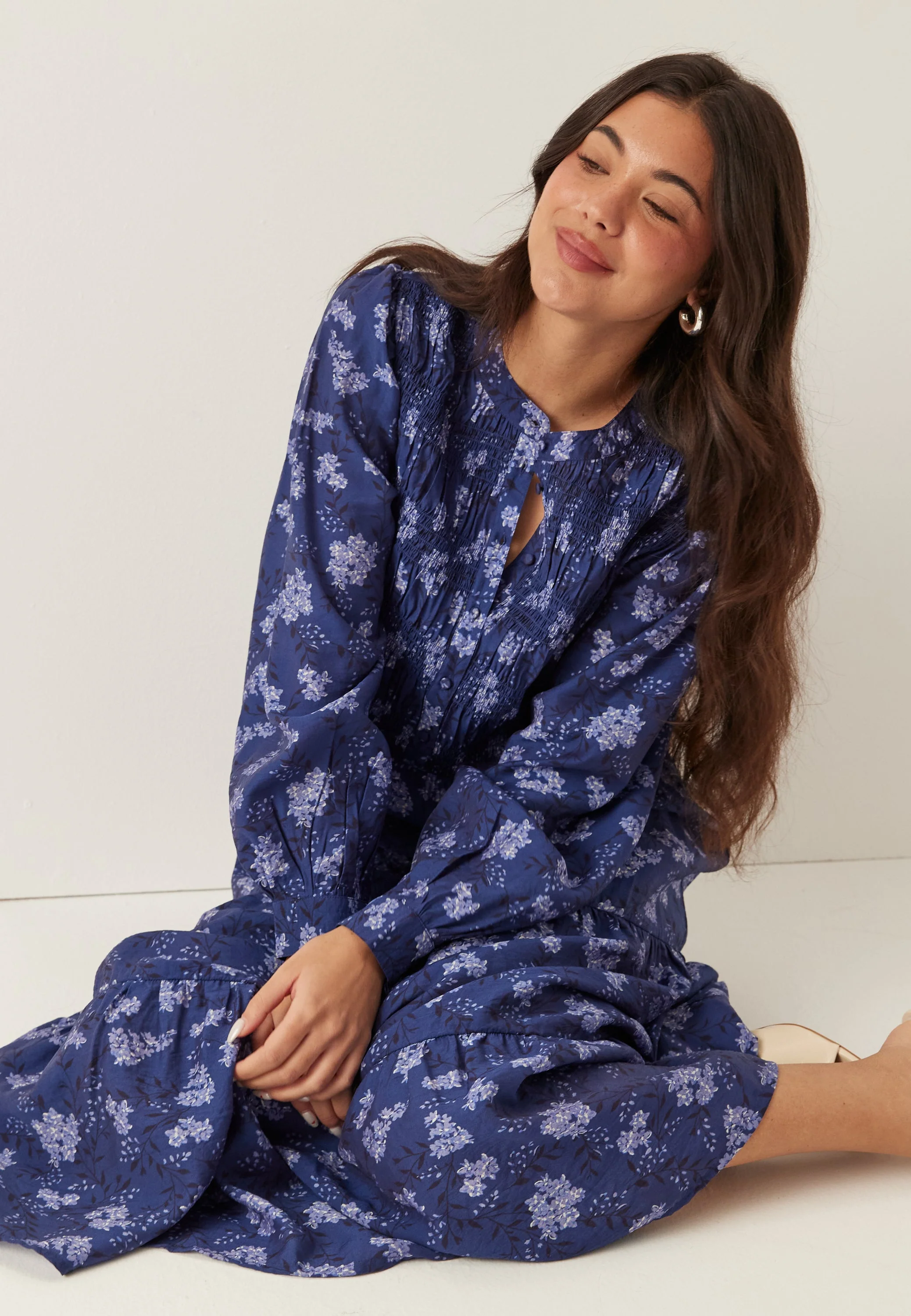 Smock Midi Dress