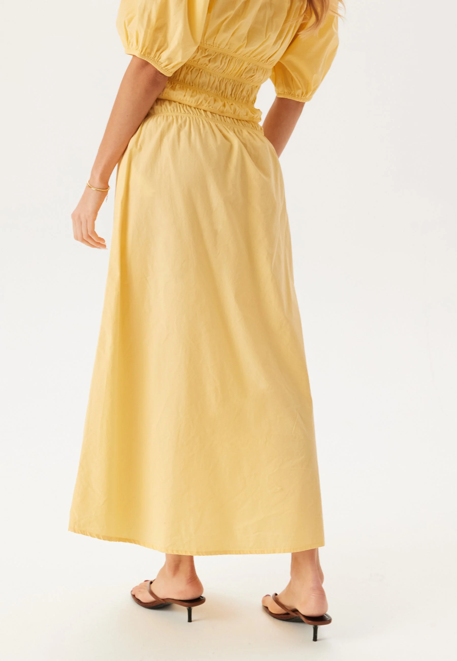 Smock Waist Maxi Skirt - Image 5