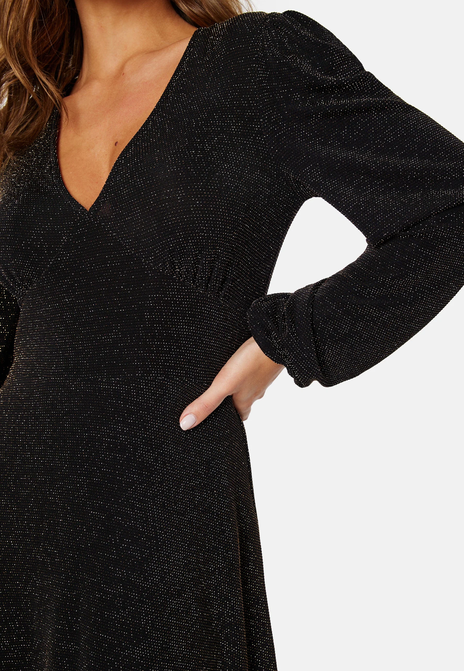 Sparkling Puff Sleeve Dress - Image 4