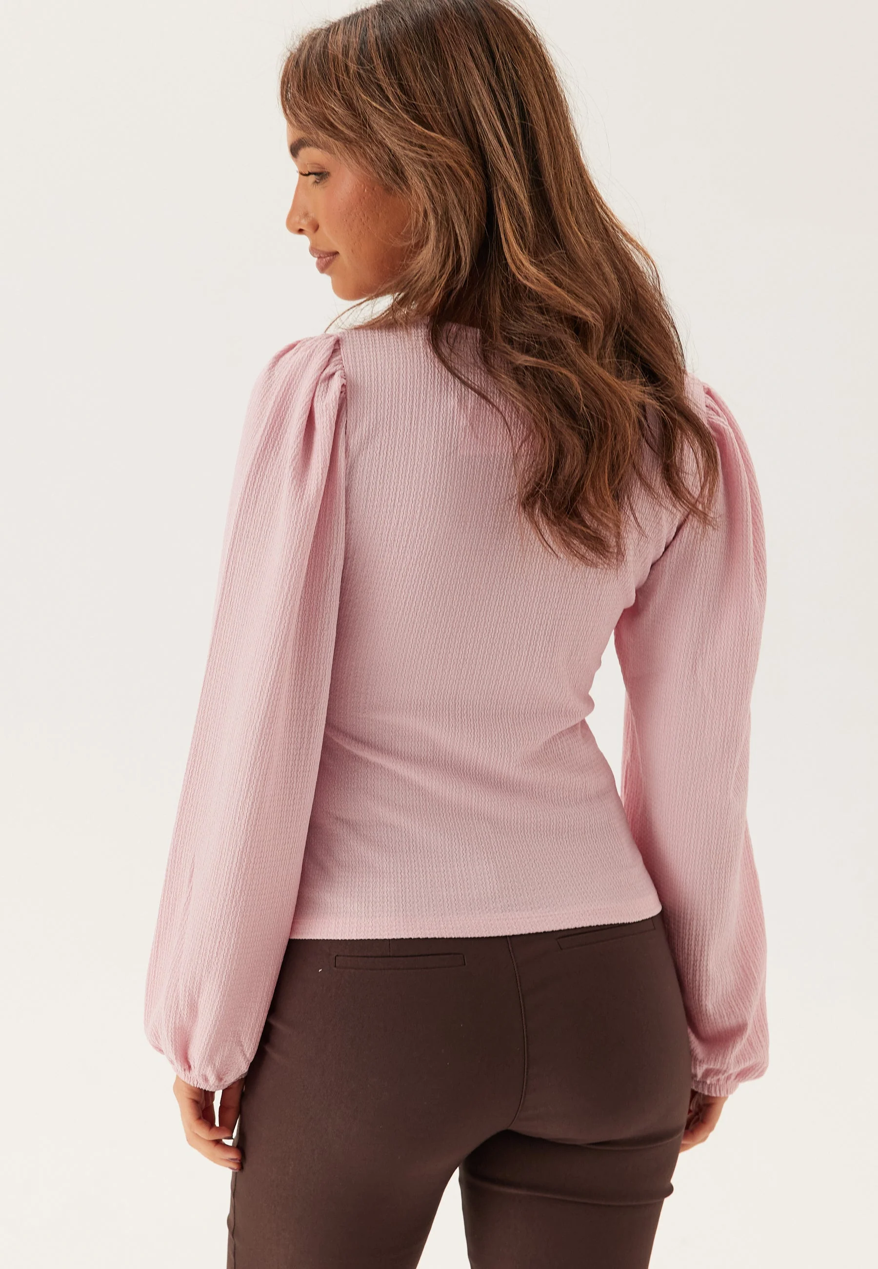 Square Neck Balloon Sleeve Top - Image 3