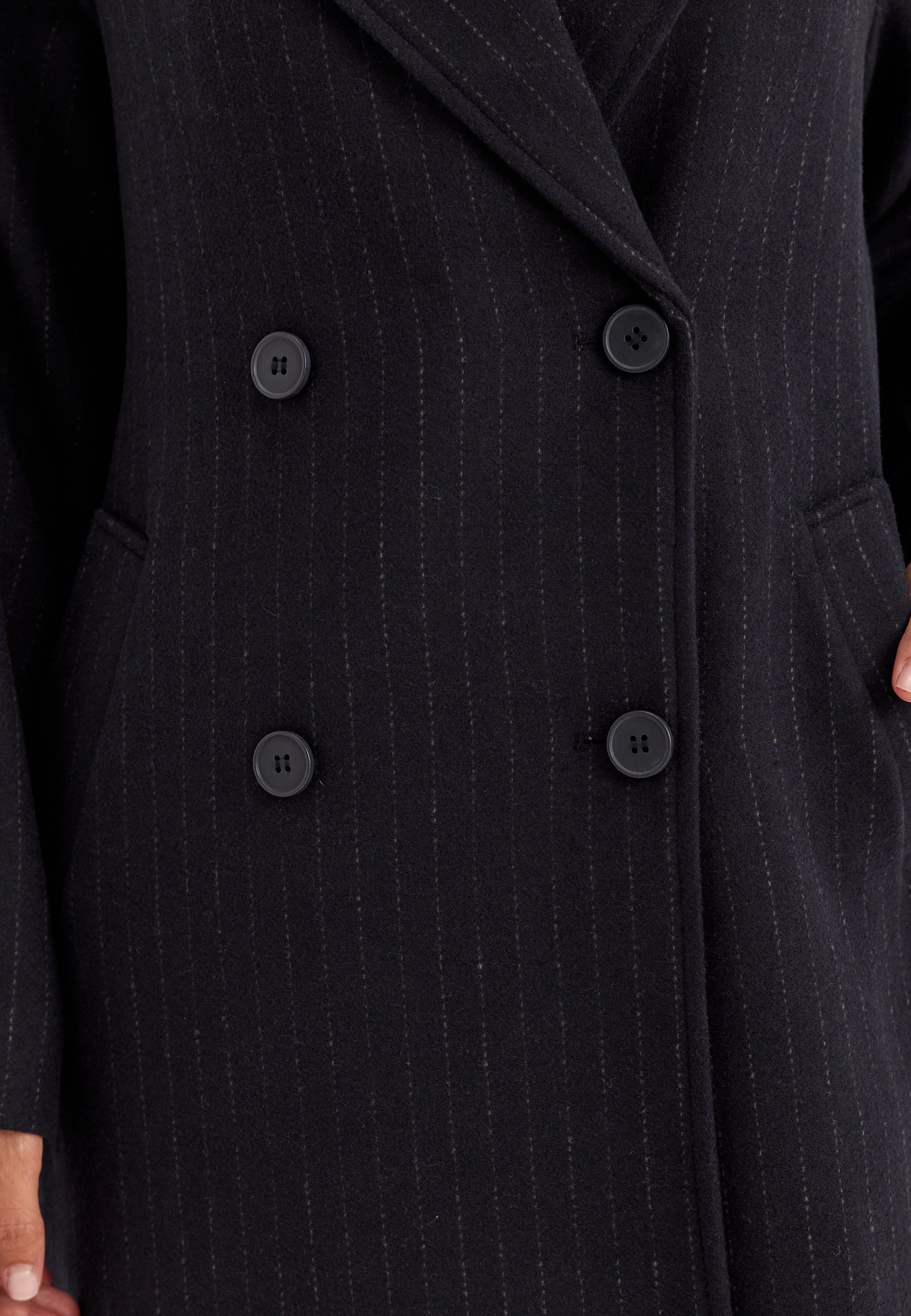 Straight Wool Blend Coat - Image 6
