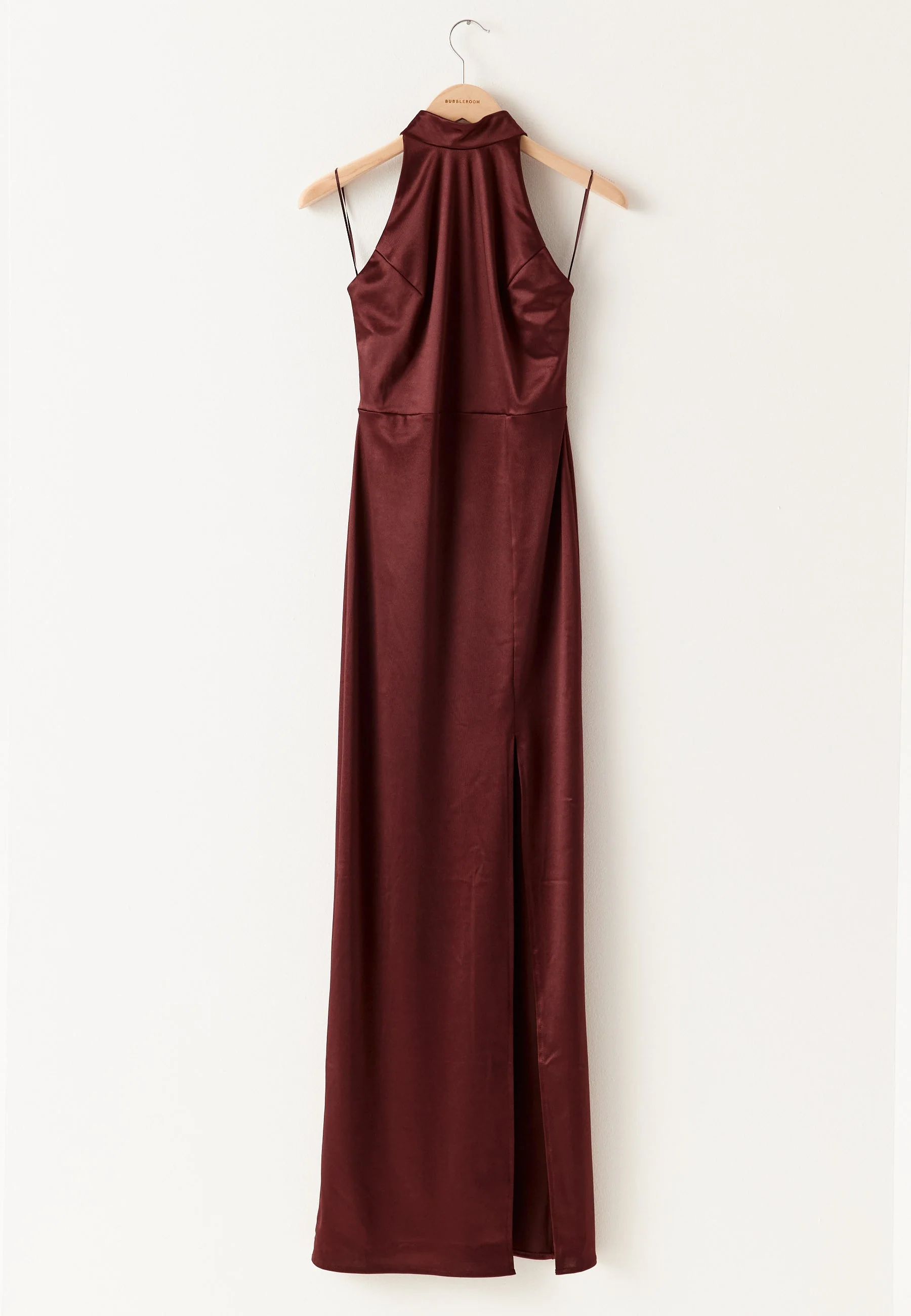 Stretch Satin Halterneck Gown - Image 6