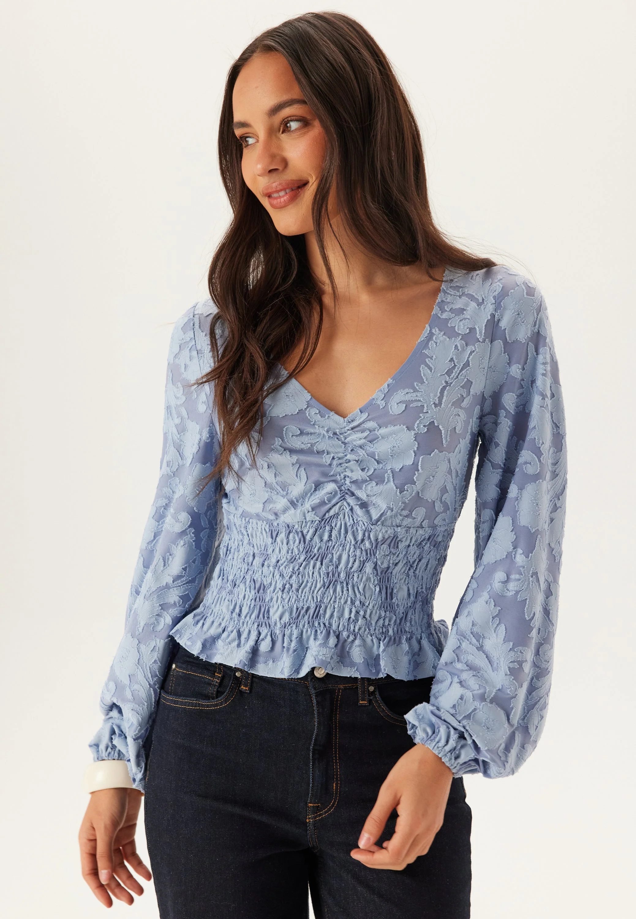 Structure Floral Smock Top