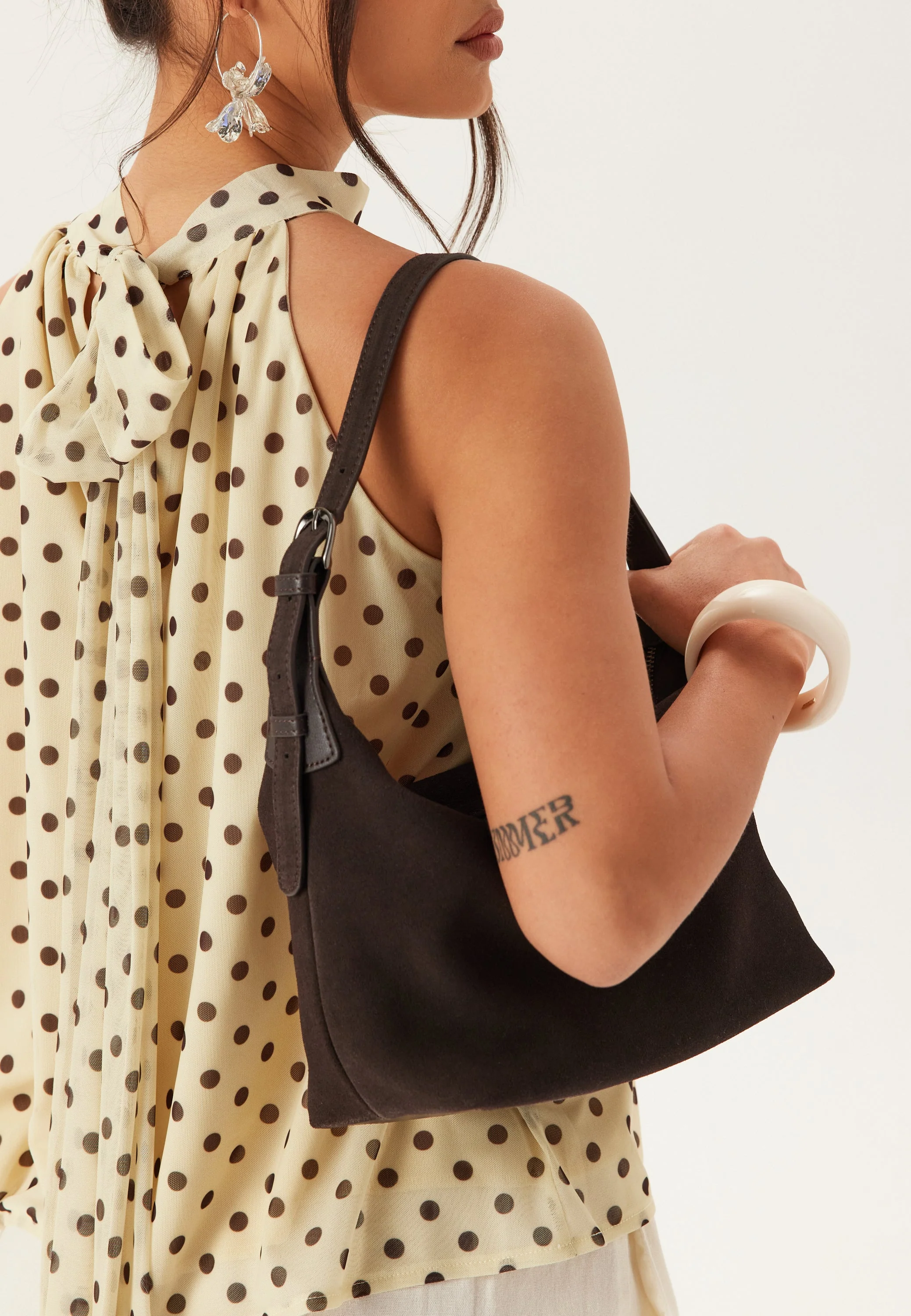 Suede Tote Bag