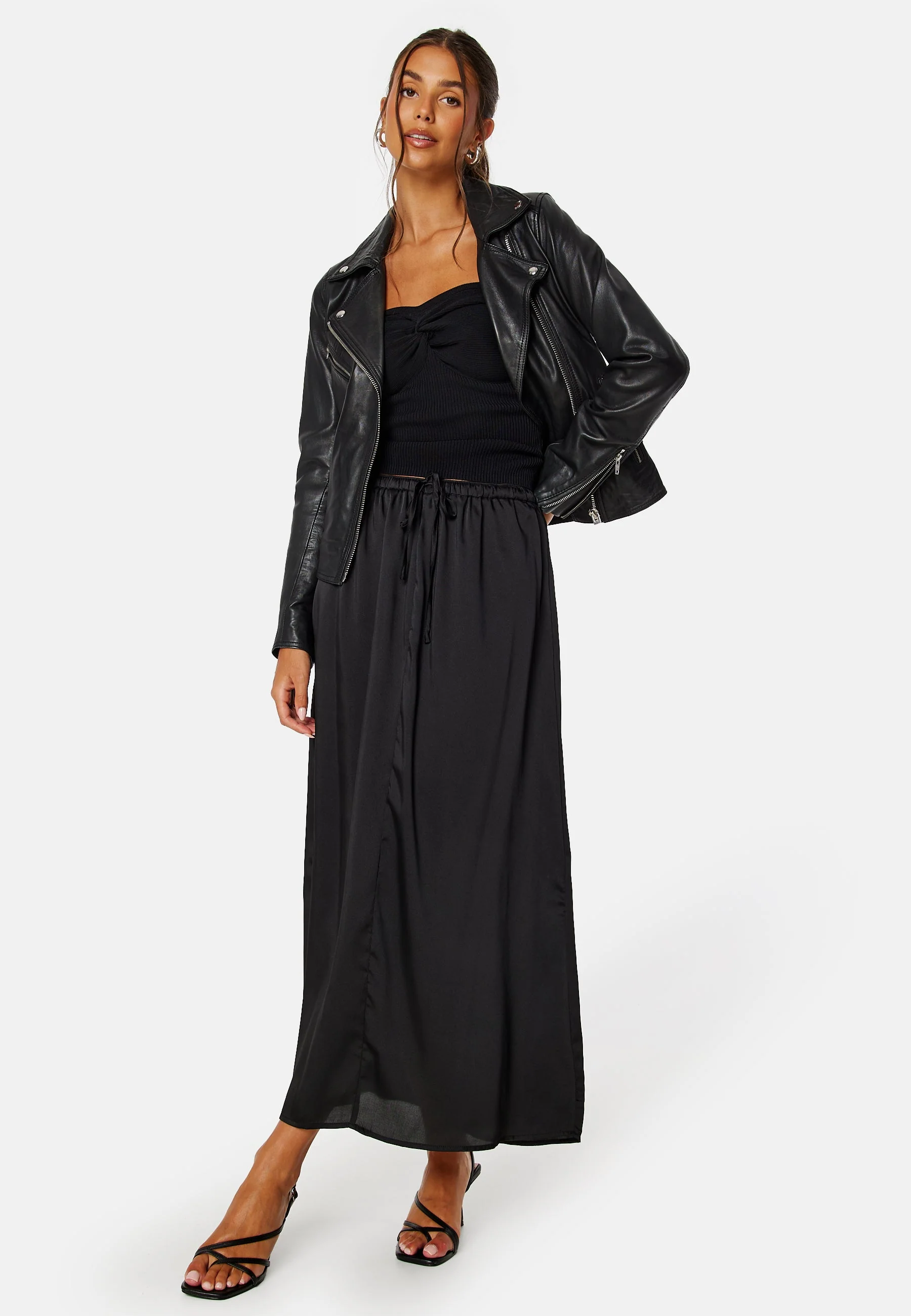 Suzette Ankel Long Satin Skirt