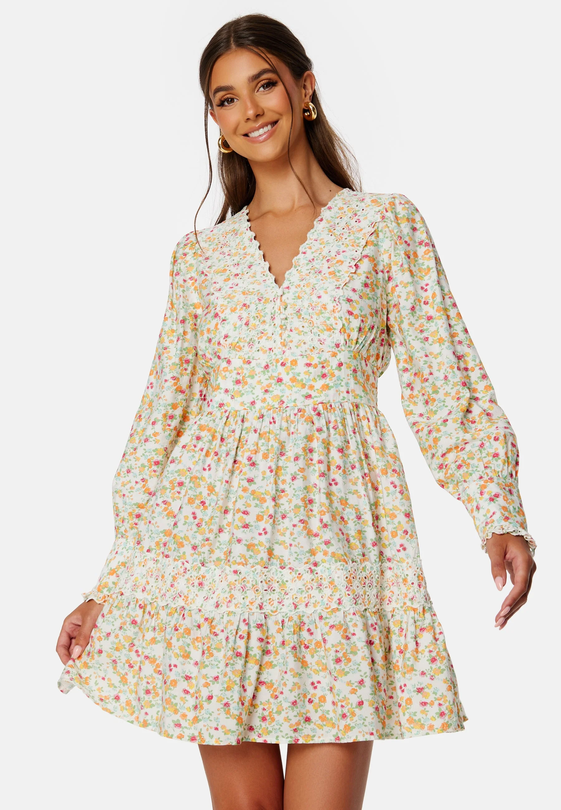 Svea L/S Detail Short Dress