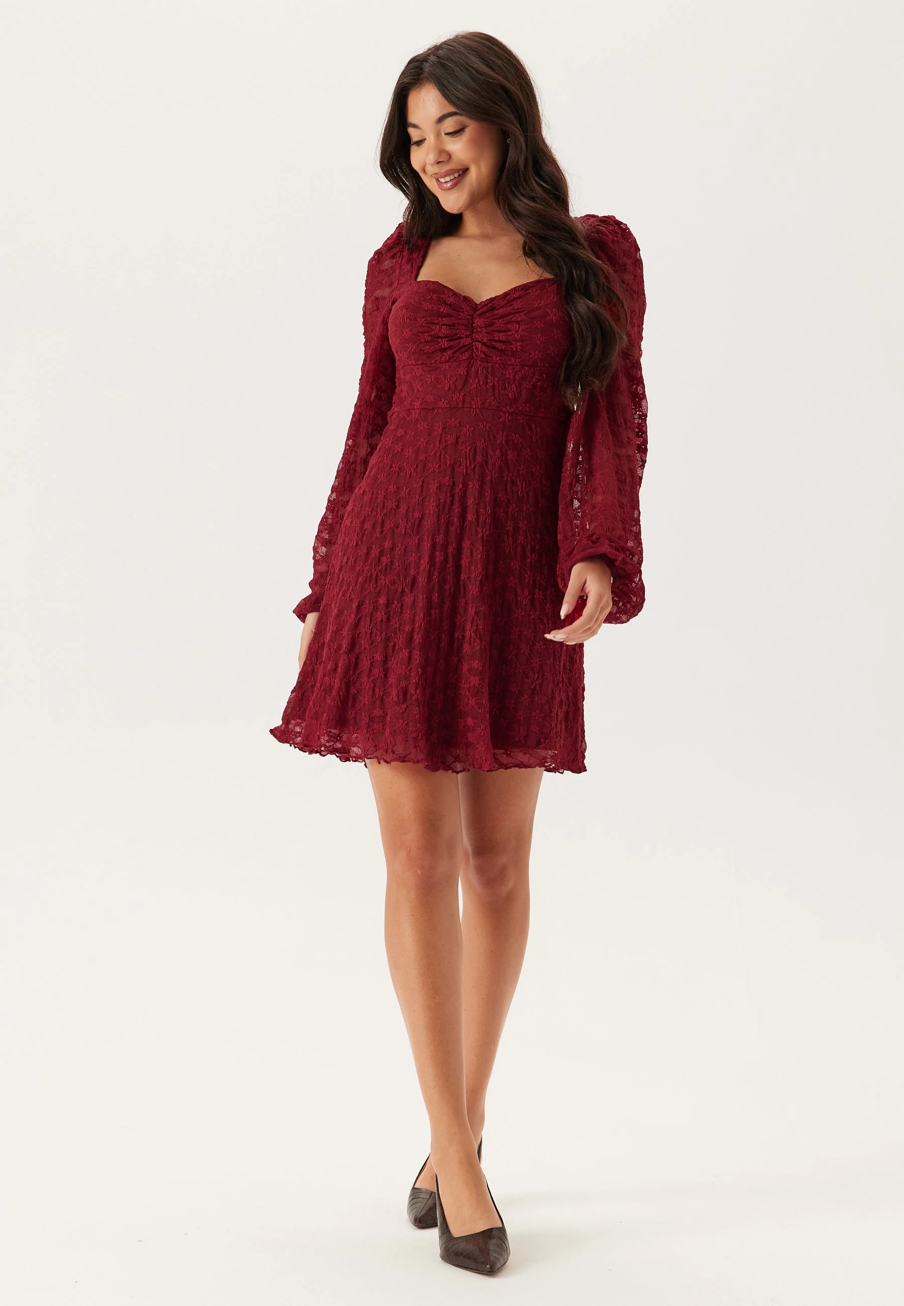 Sweetheart Short Lace Dress - Image 3