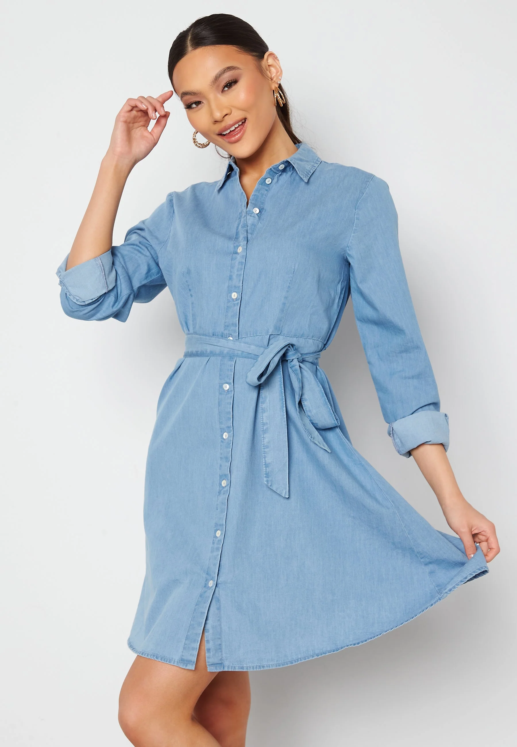 Tammy LS Short Shirt Dress