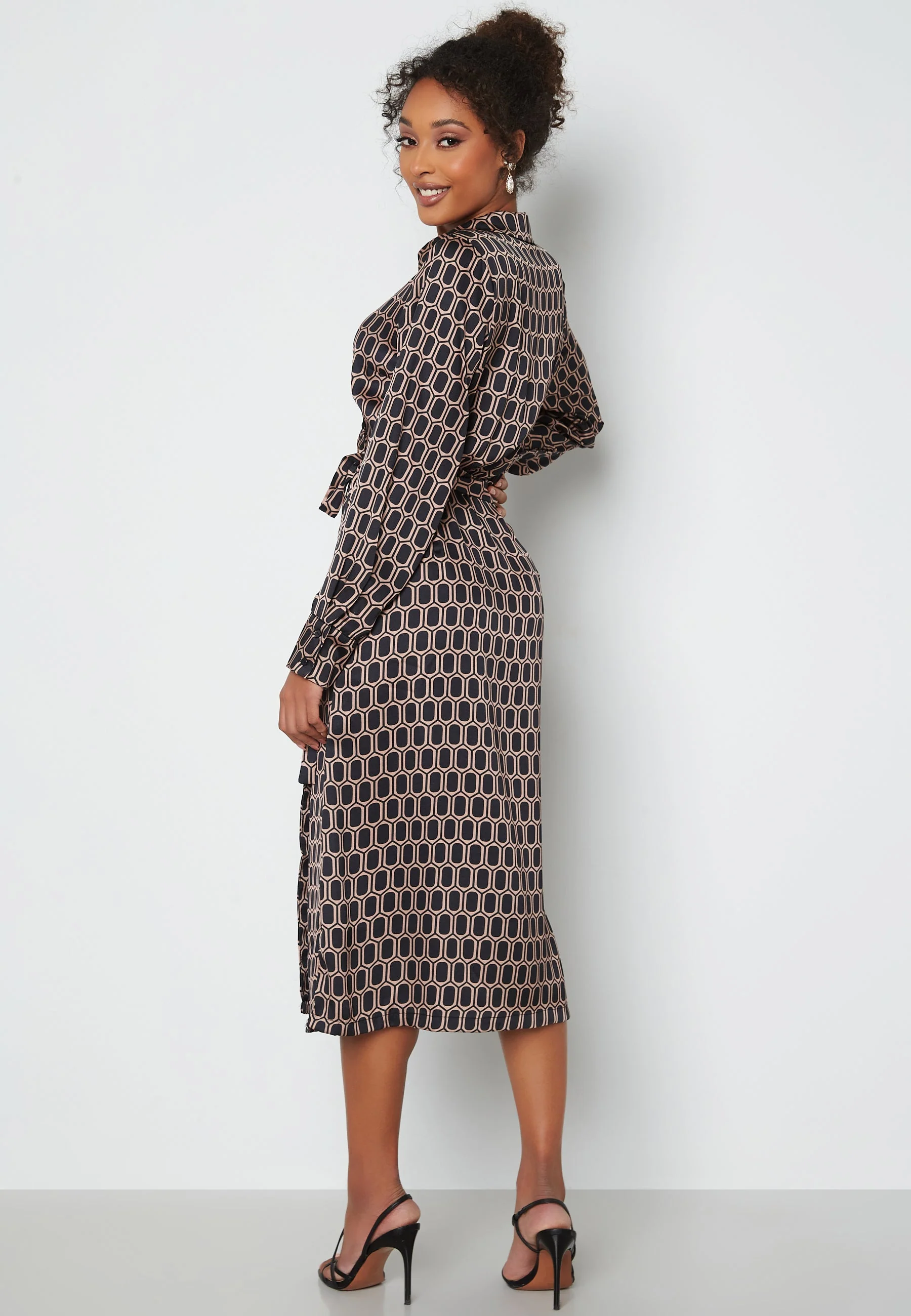 Tania L/S Wrap Dress - Image 2
