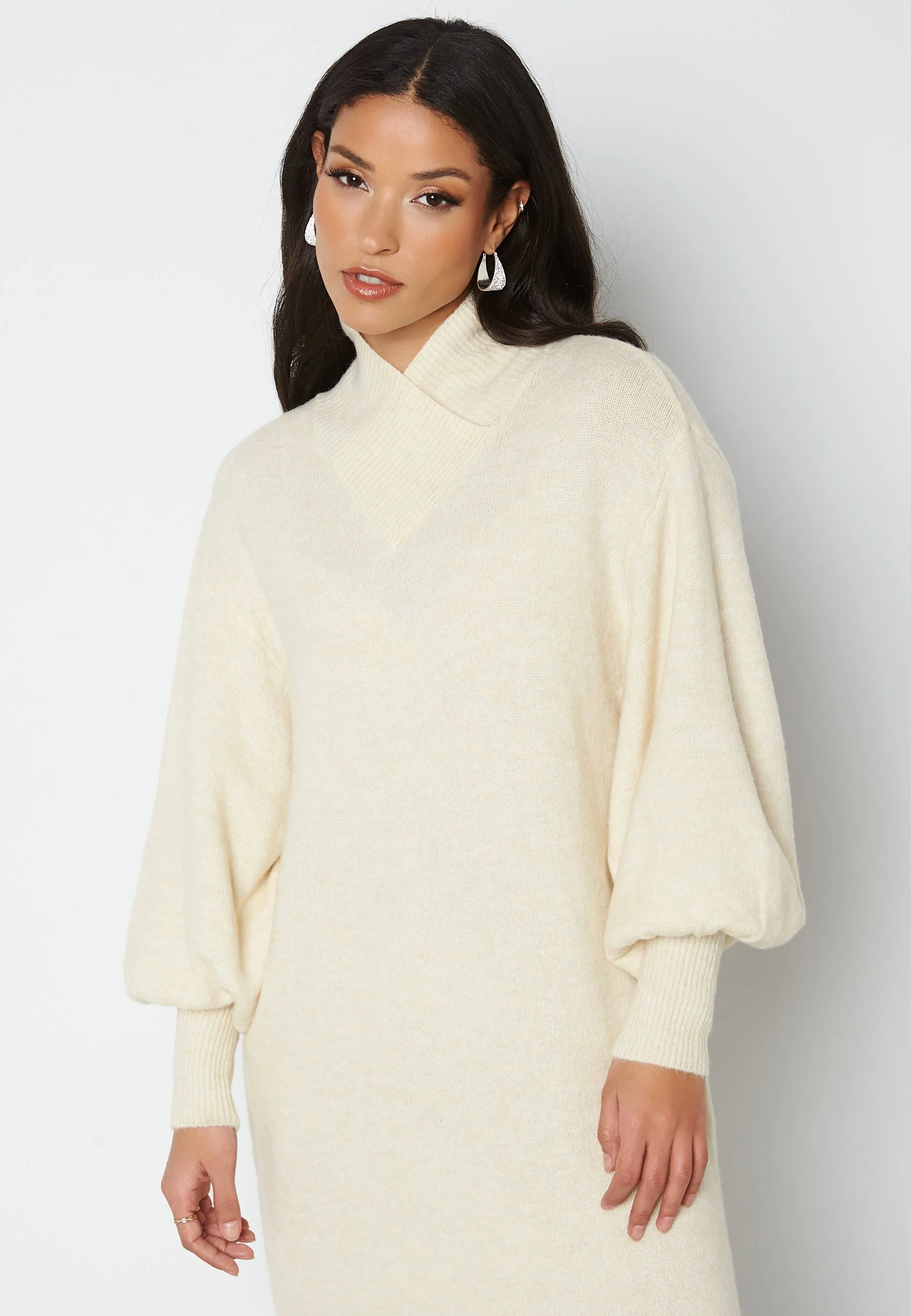 Toka L/S Wrap Neck Dress - Image 3