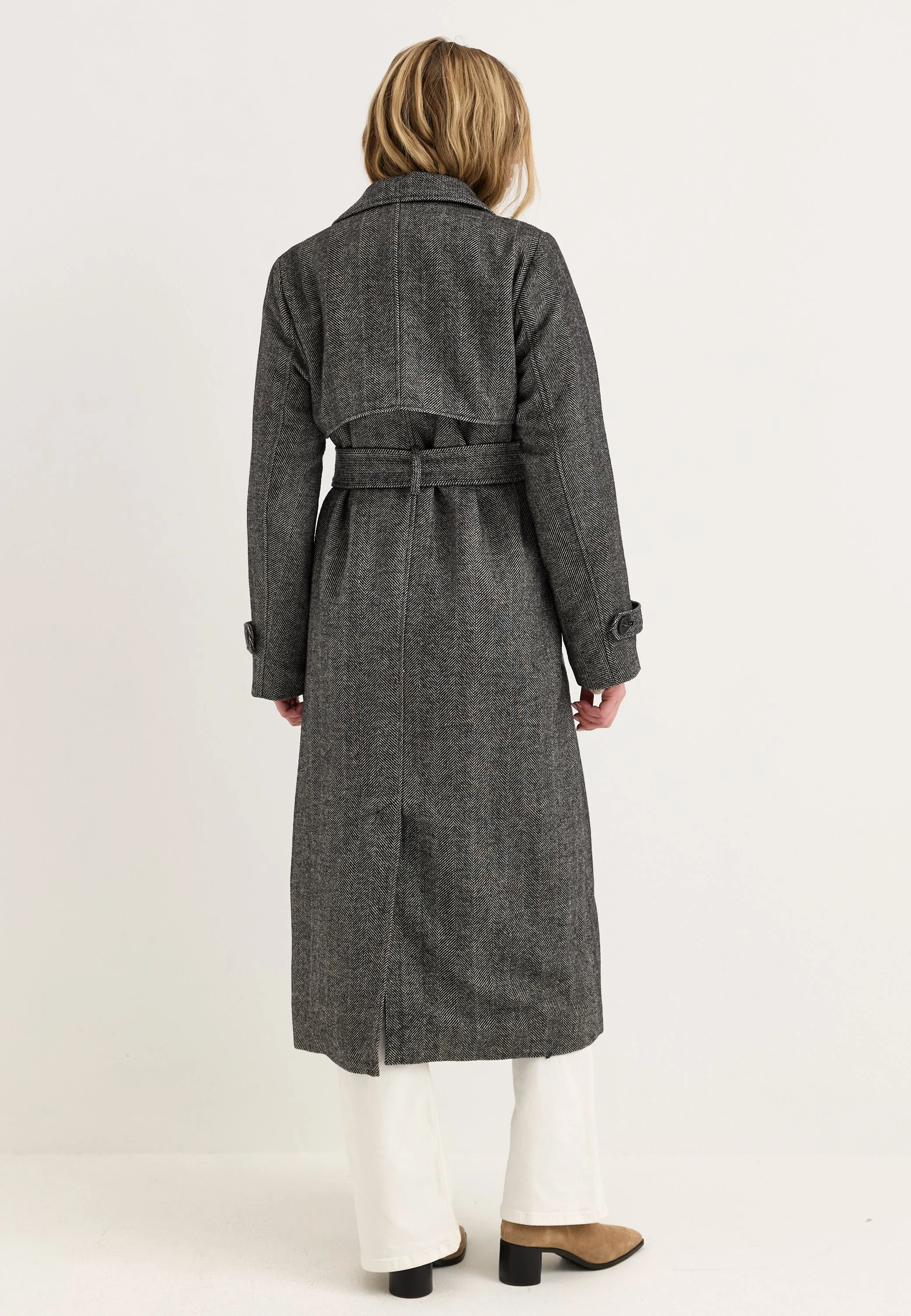 Tweed Trench Coat - Image 2