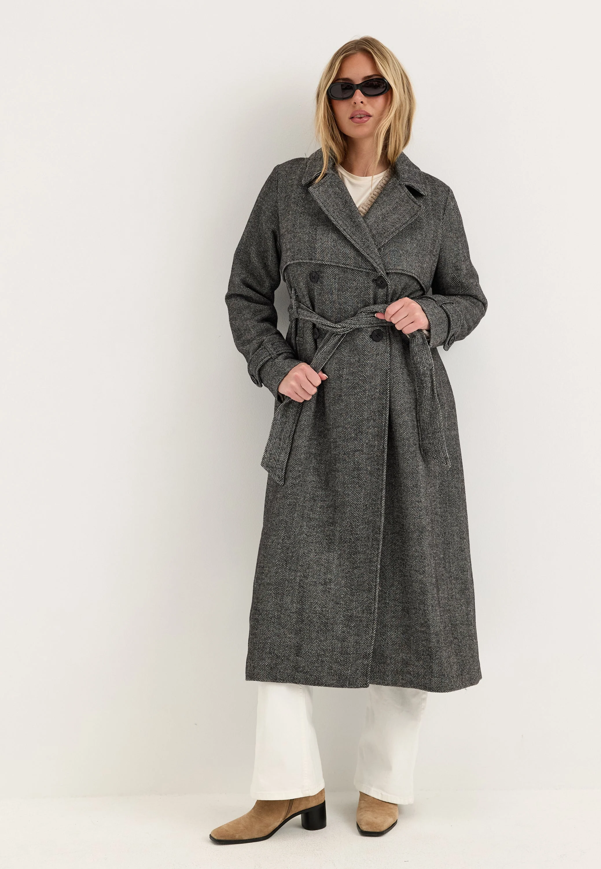 Tweed Trench Coat - Image 5