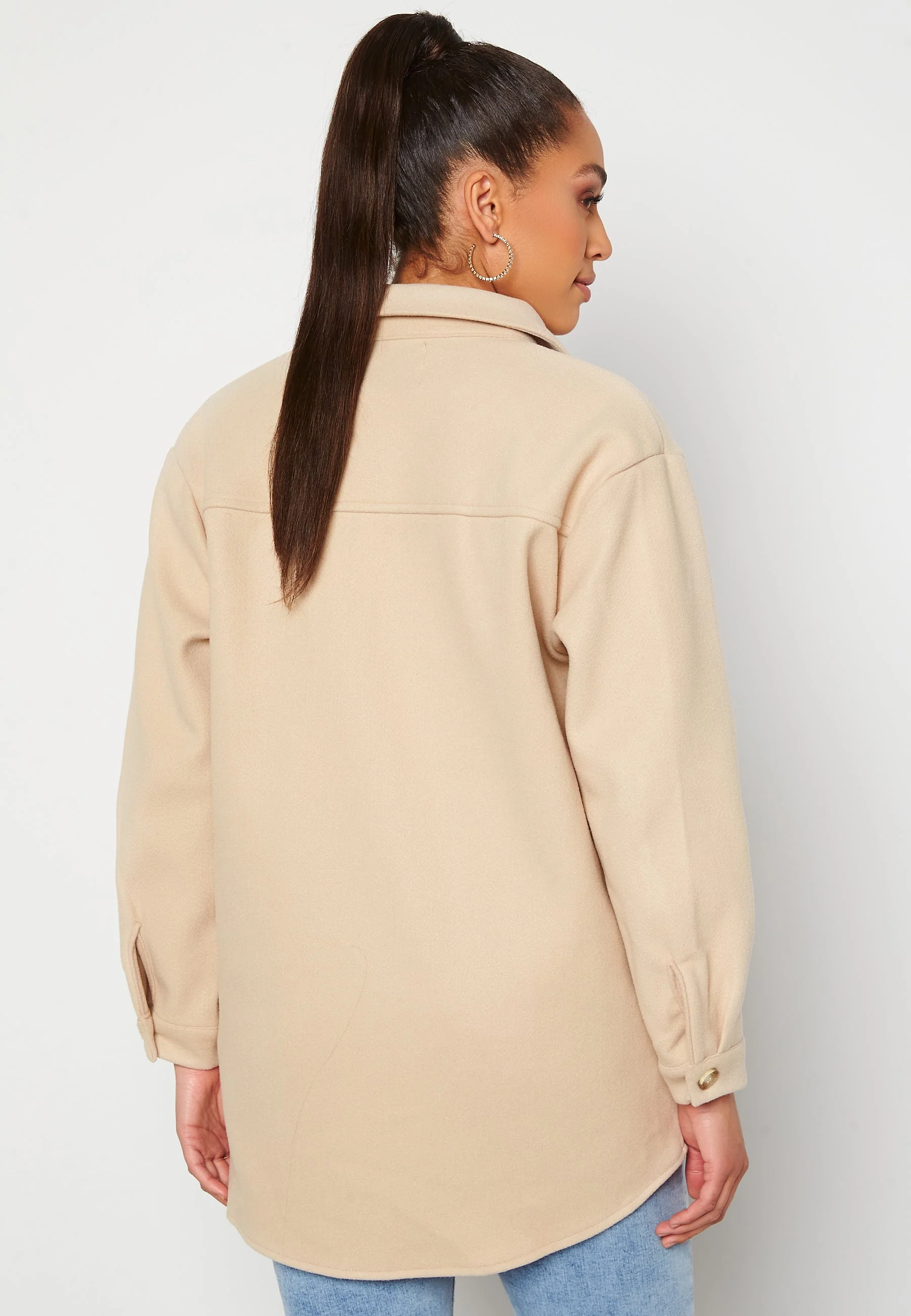 Valentina L/S Check Shacket - Image 4