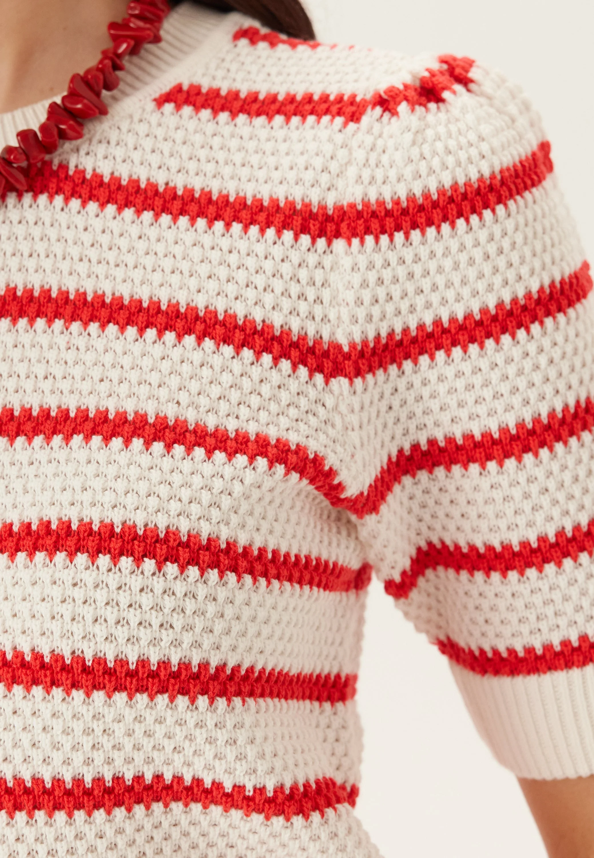 Vidalo O-neck S/S STRIPE KNIT - Image 4