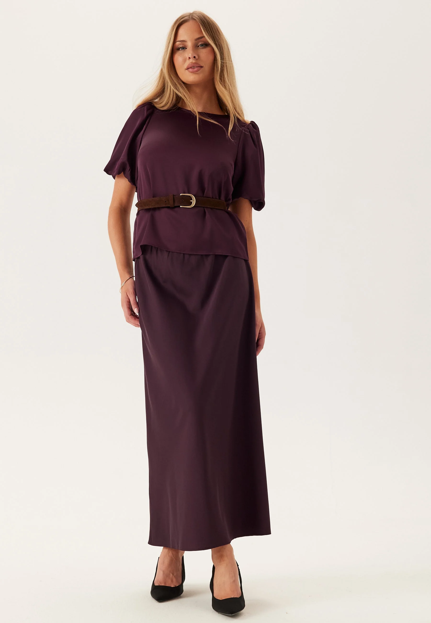 Viellette 2/4 SATIN PUFF TOP - Image 3
