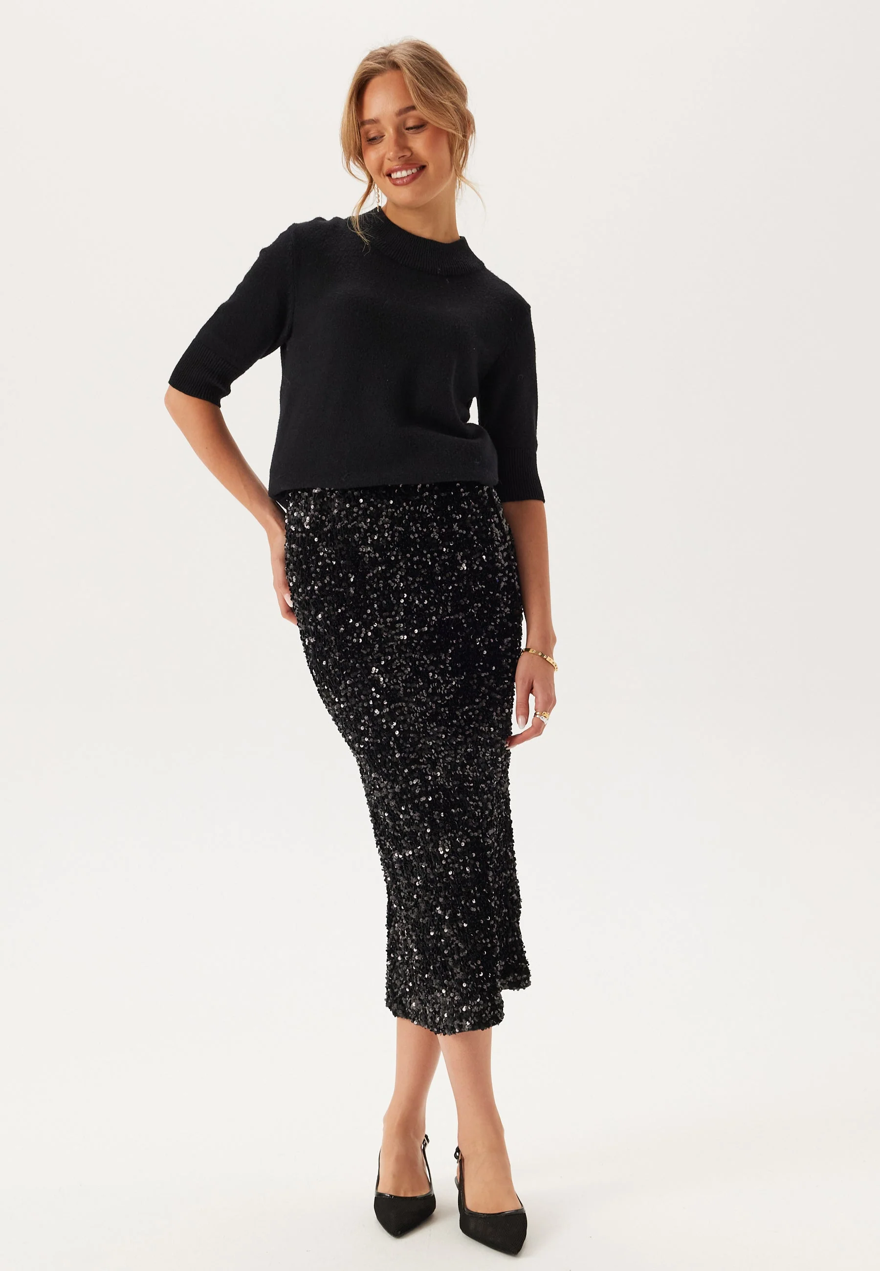 Vifaith Hw Midi Sequin Skirt - Image 3