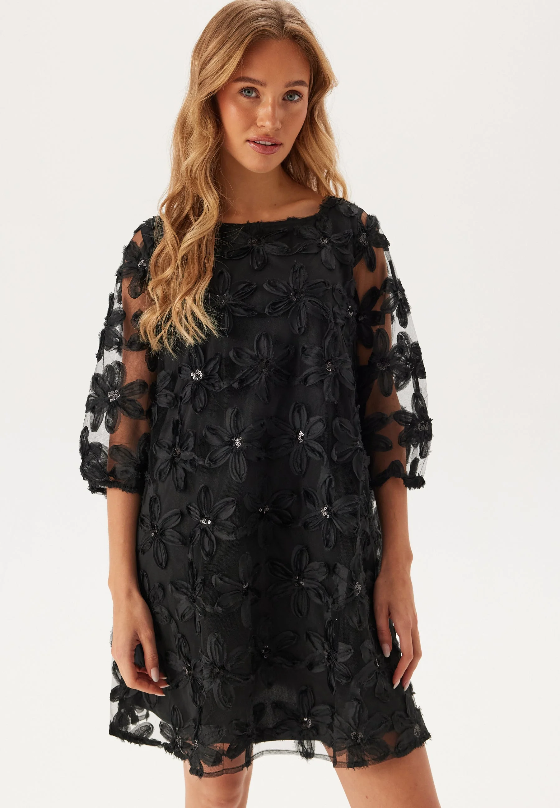Viflora 3/4 BOATNECK SHORT DRE
