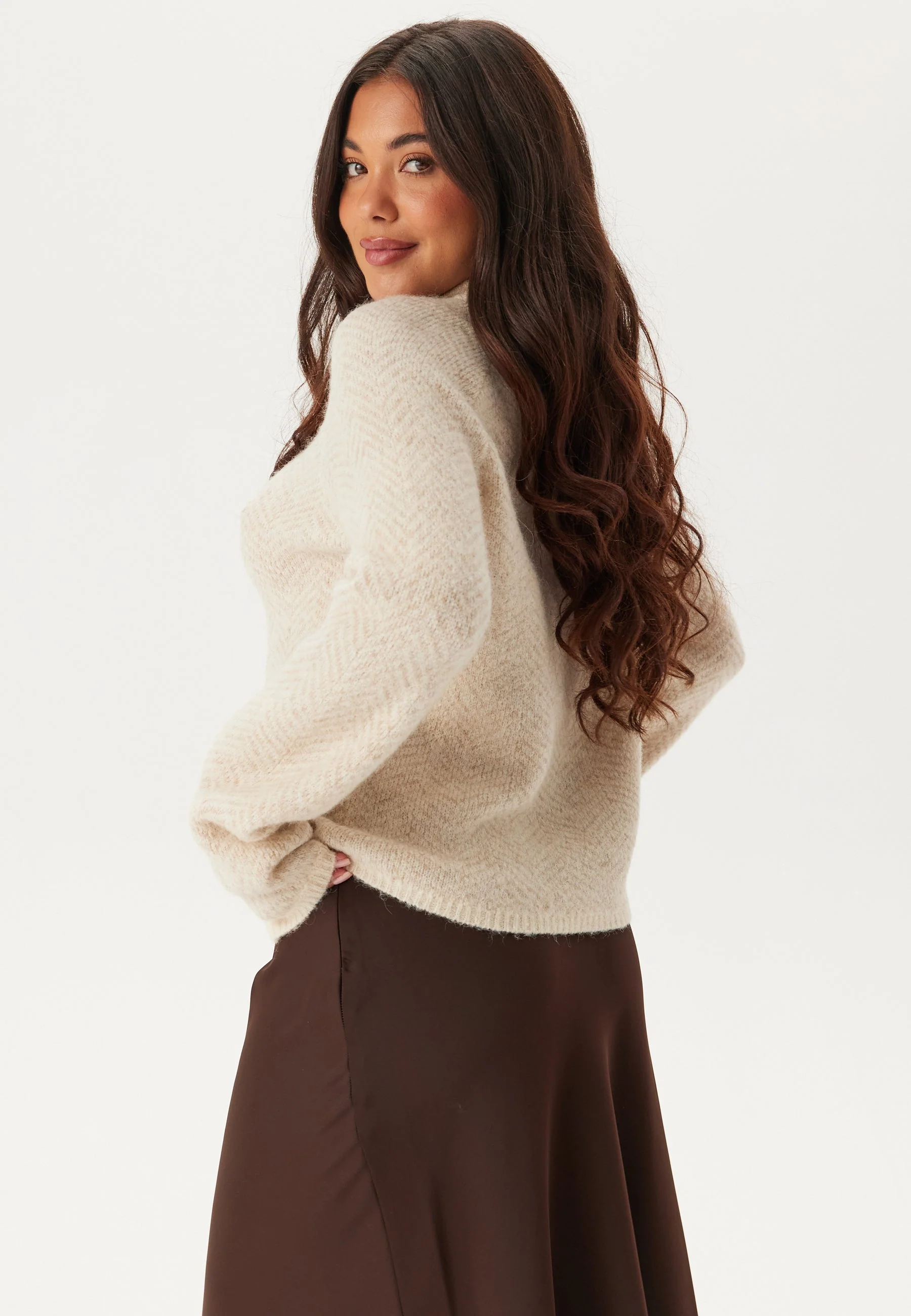 Vilory High Neck L/S KNIT TOP - Image 3